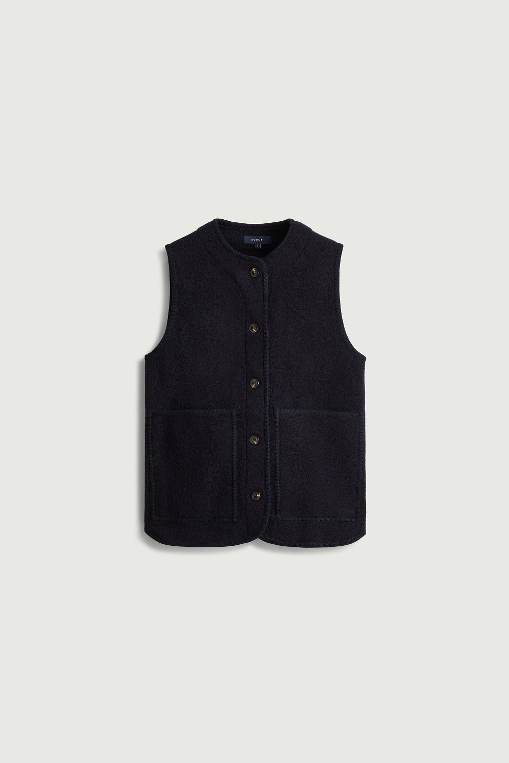 Veste en laine bouillie