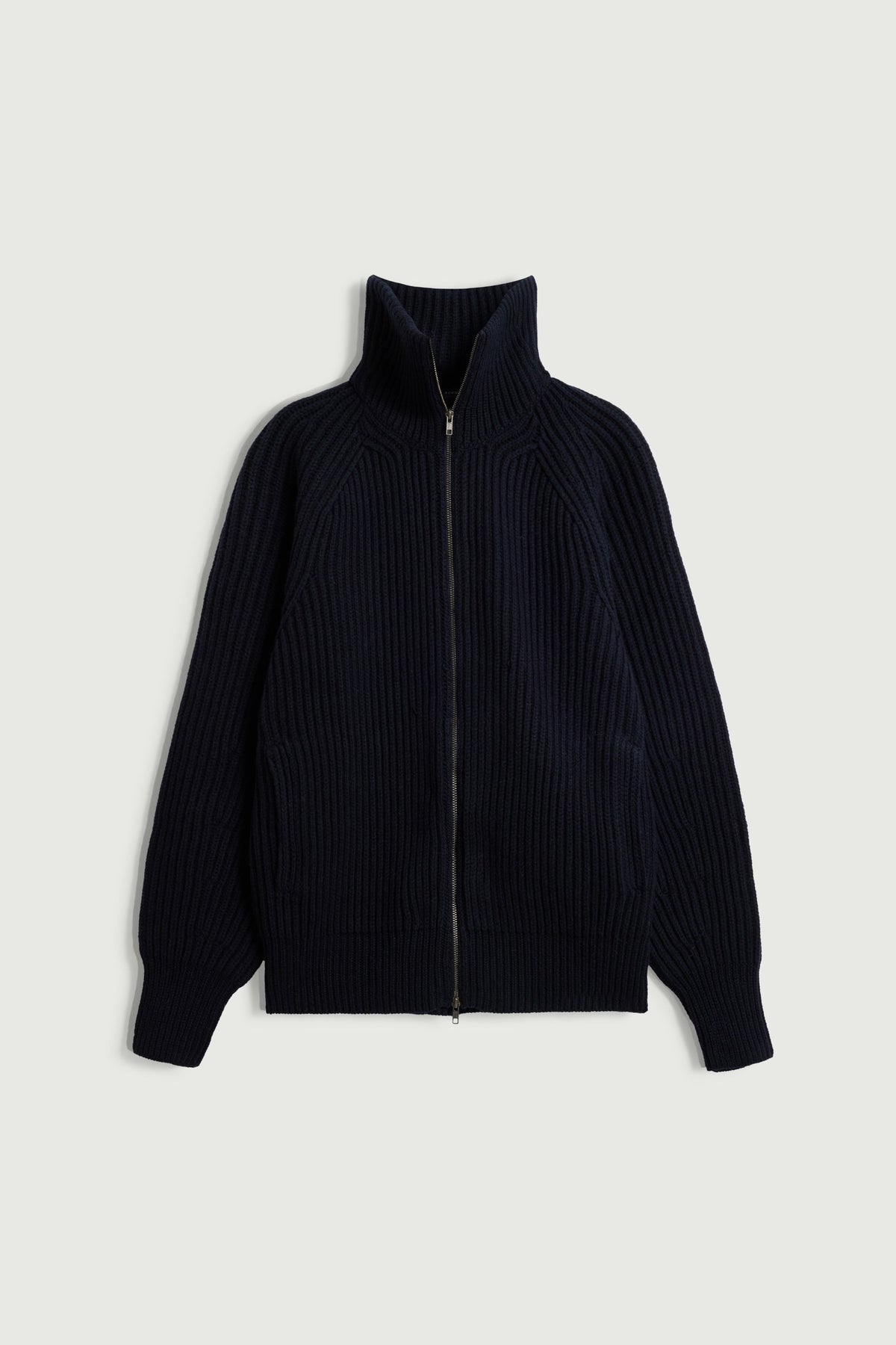 Cardigan oversize en côtes anglaises