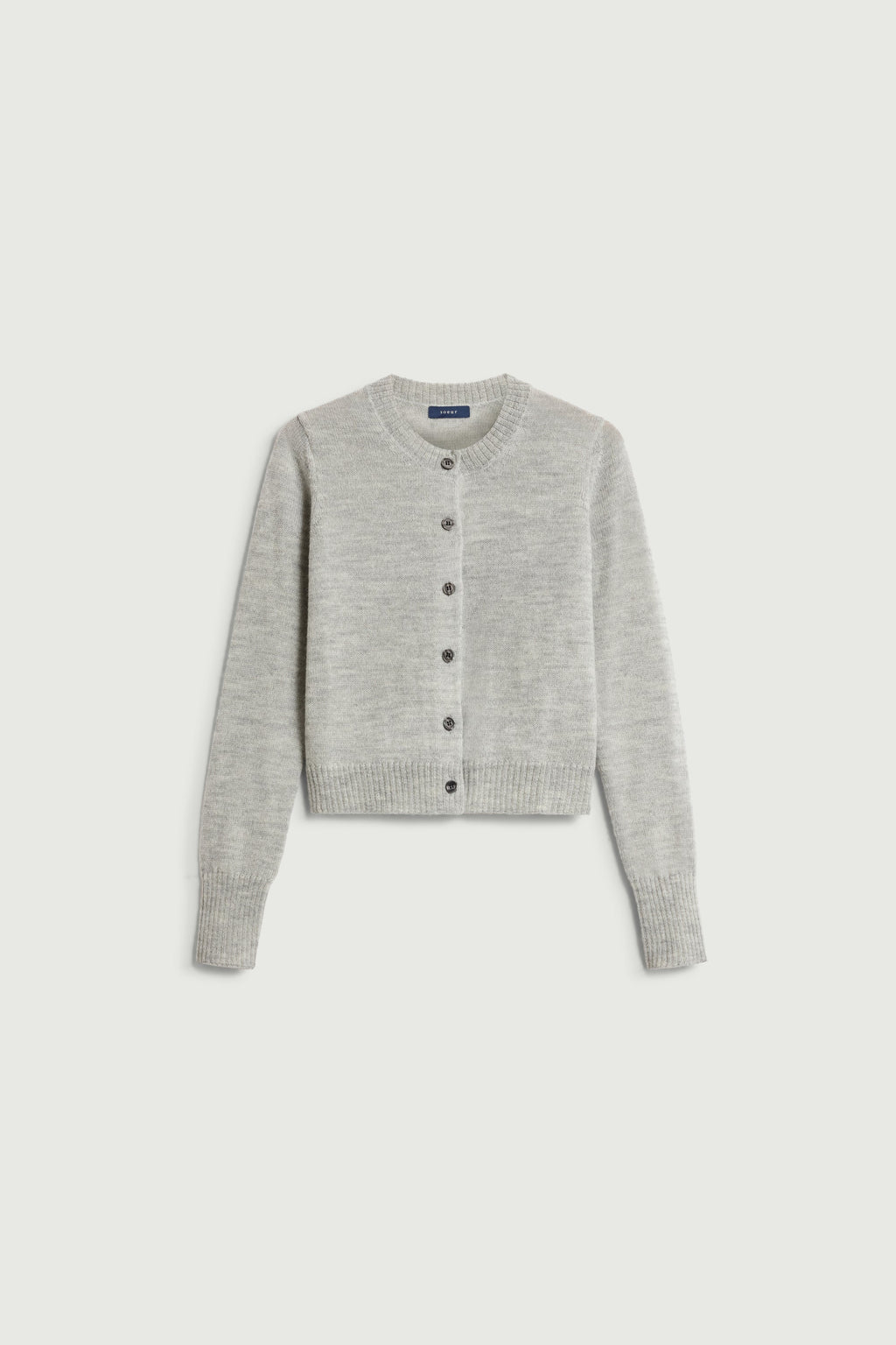 Cardigan court en laine et alpaga