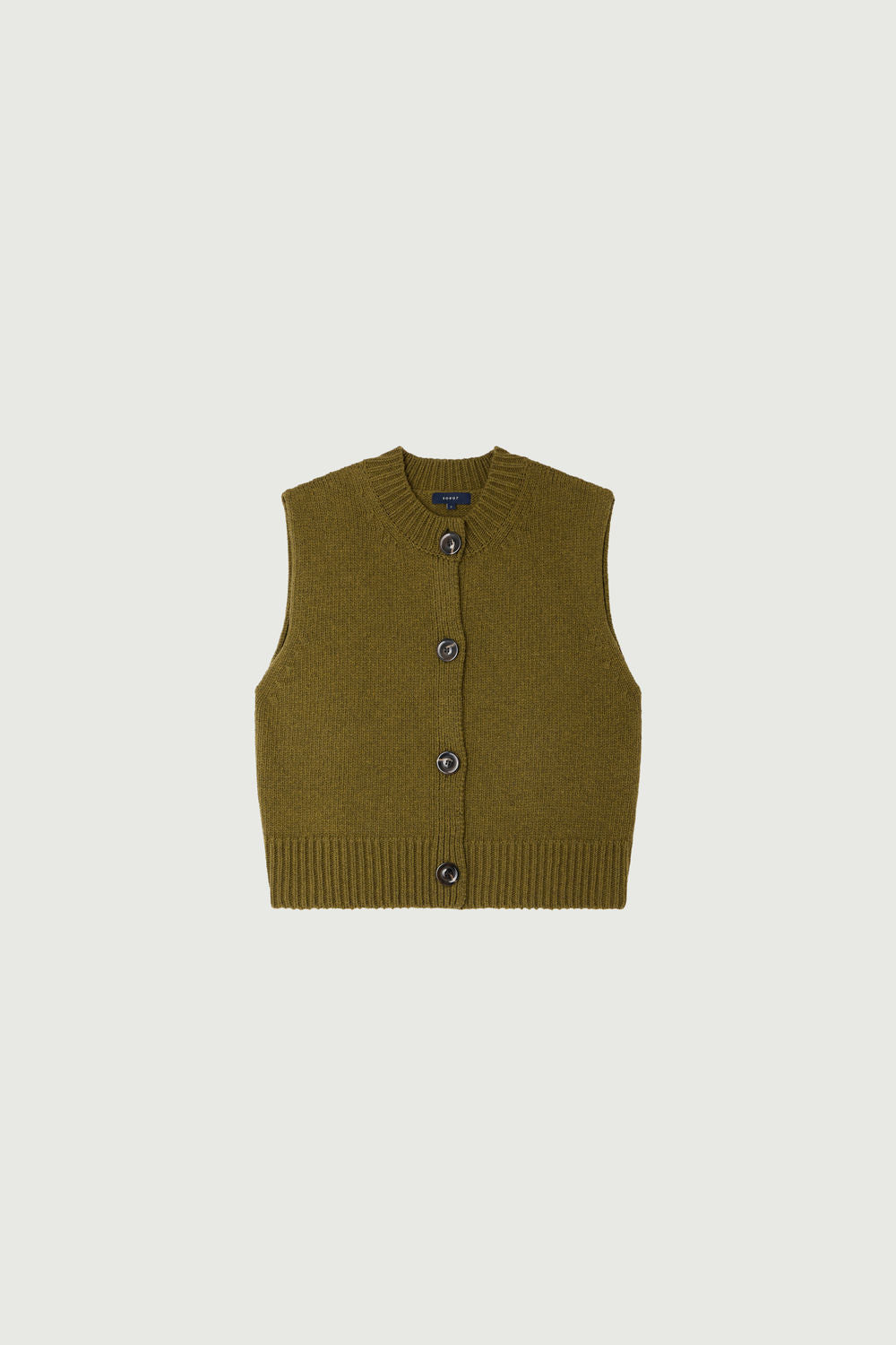 Cardigan sans manches en laine