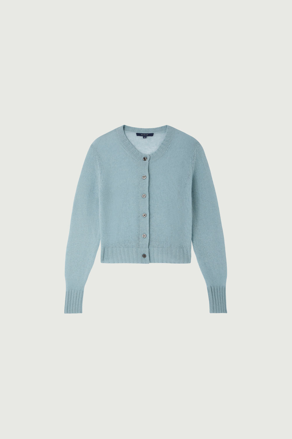 Cardigan transparent en laine mérinos