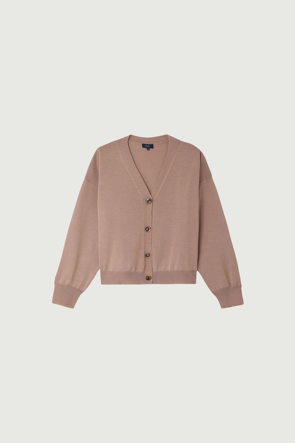 Cardigan fin en laine mérinos