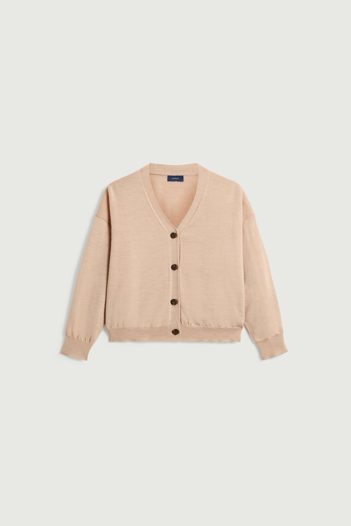 Cardigan fin en laine mérinos