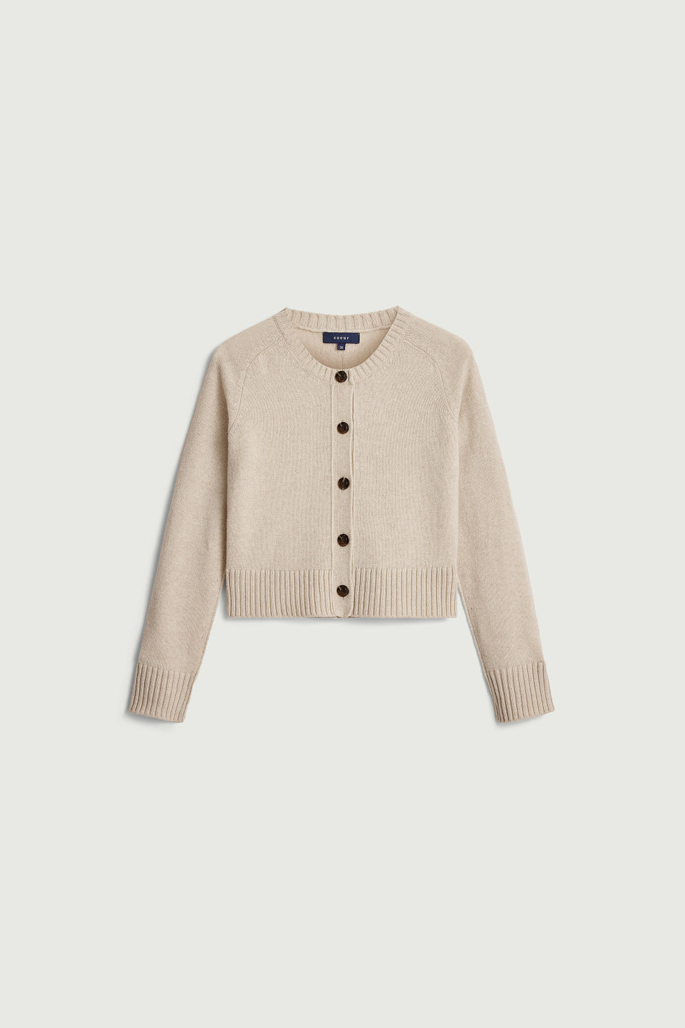 Cardigan boutonné en laine