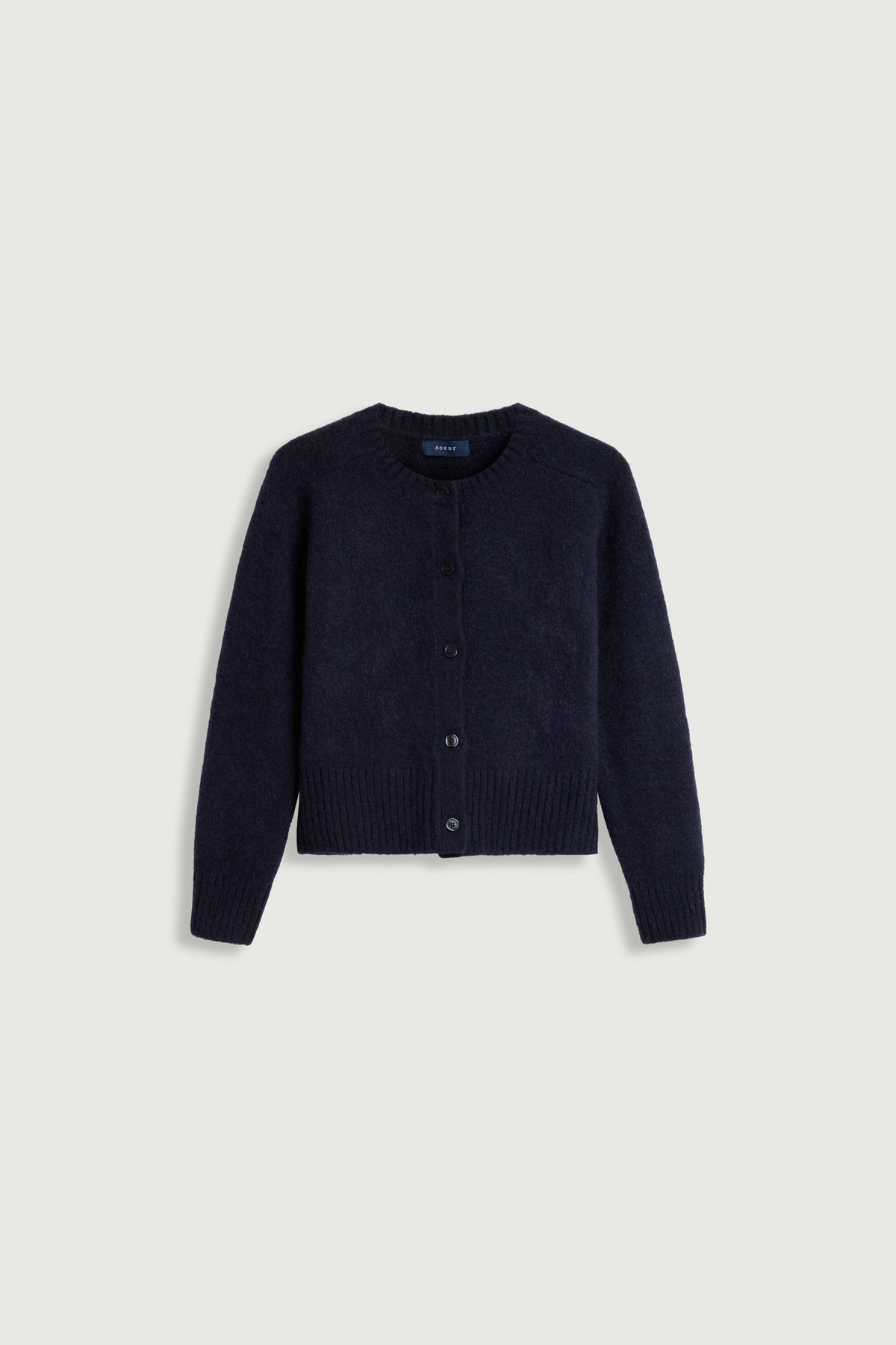 Cardigan en alpaga et laine mélangée