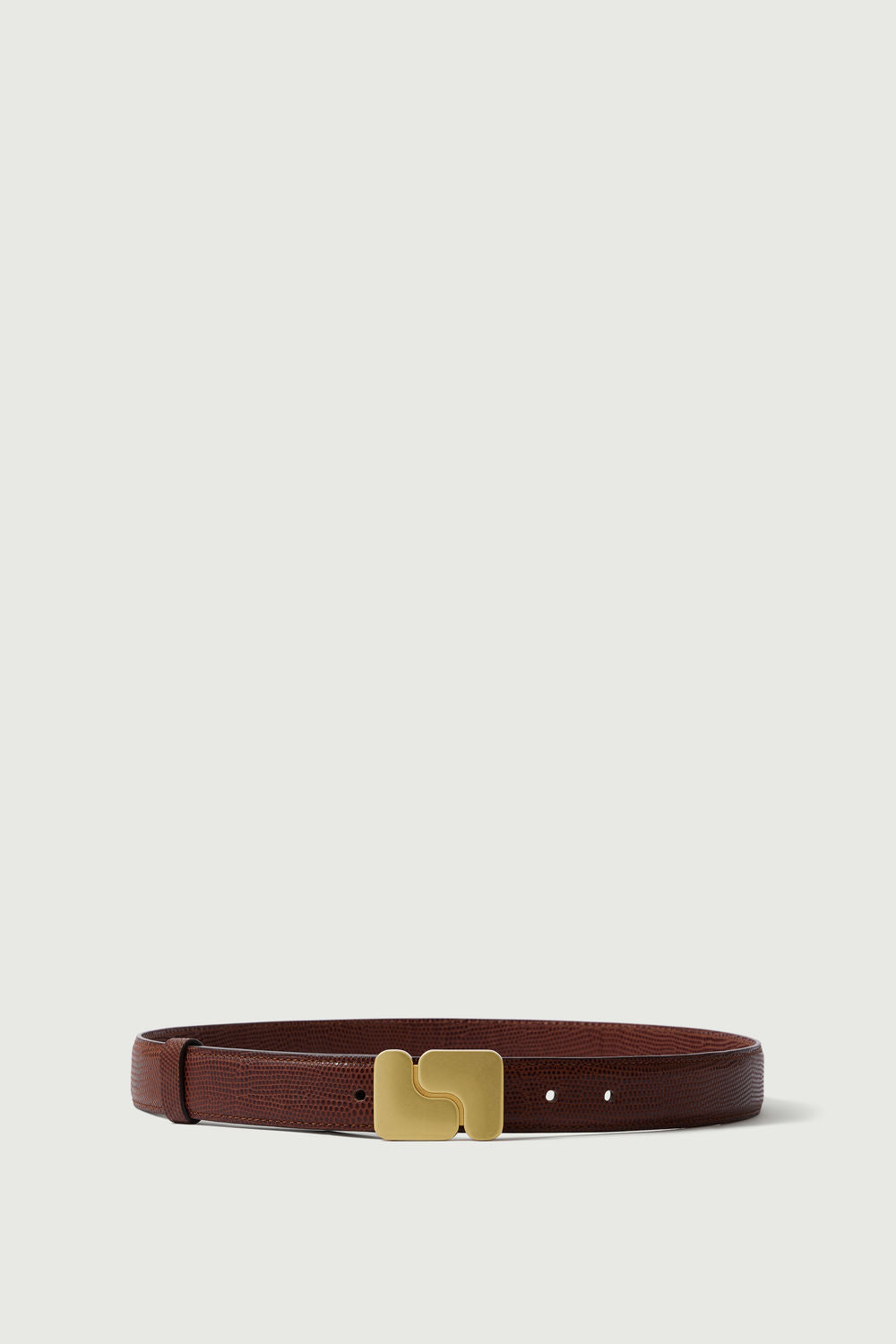 Ceinture en cuir glacé
