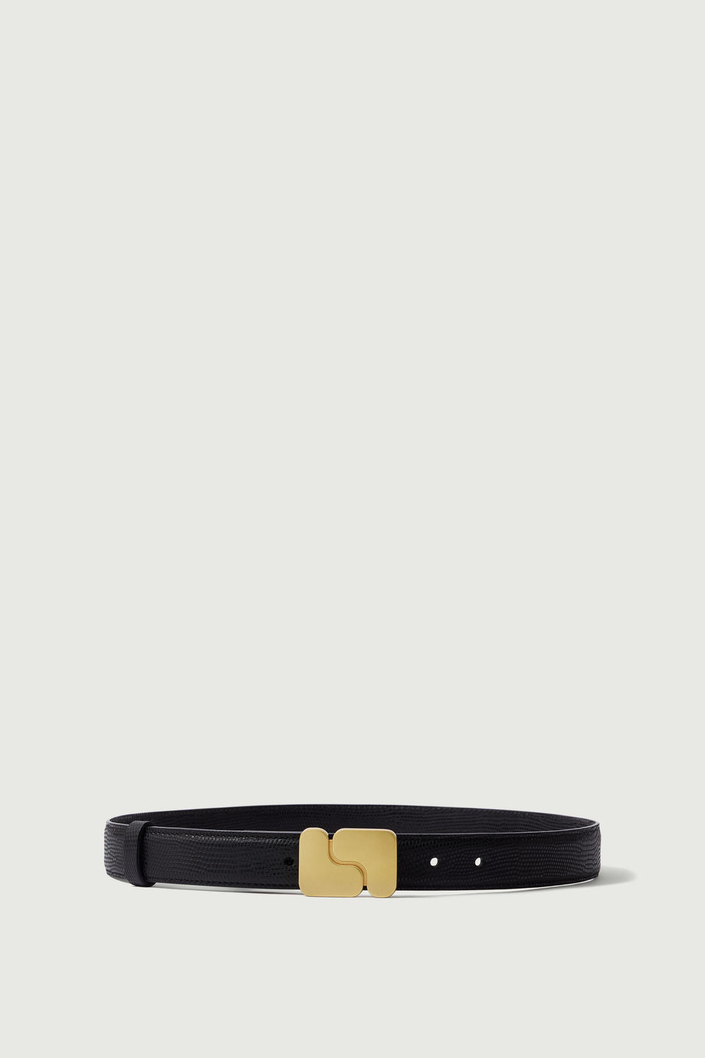 Ceinture en cuir glacé