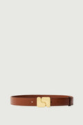 Ceinture en cuir glacé
