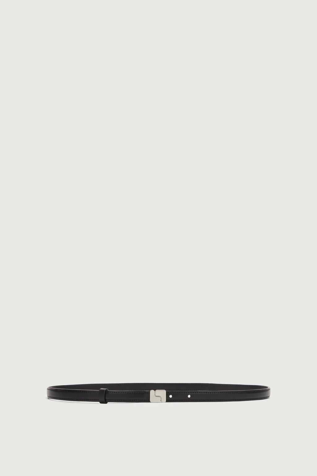 Ceinture fine à boucle S en cuir box