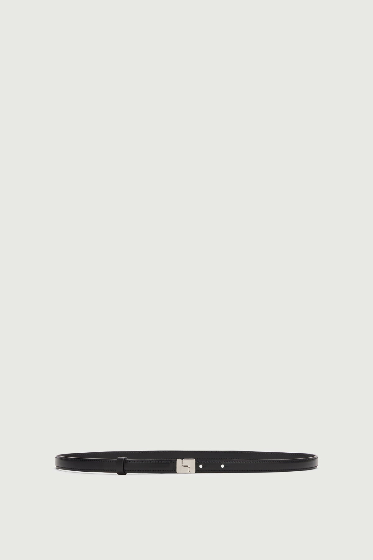 Ceinture fine à boucle S en cuir box