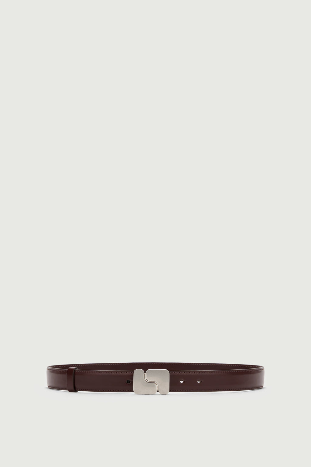 Ceinture large à boucle S en cuir box
