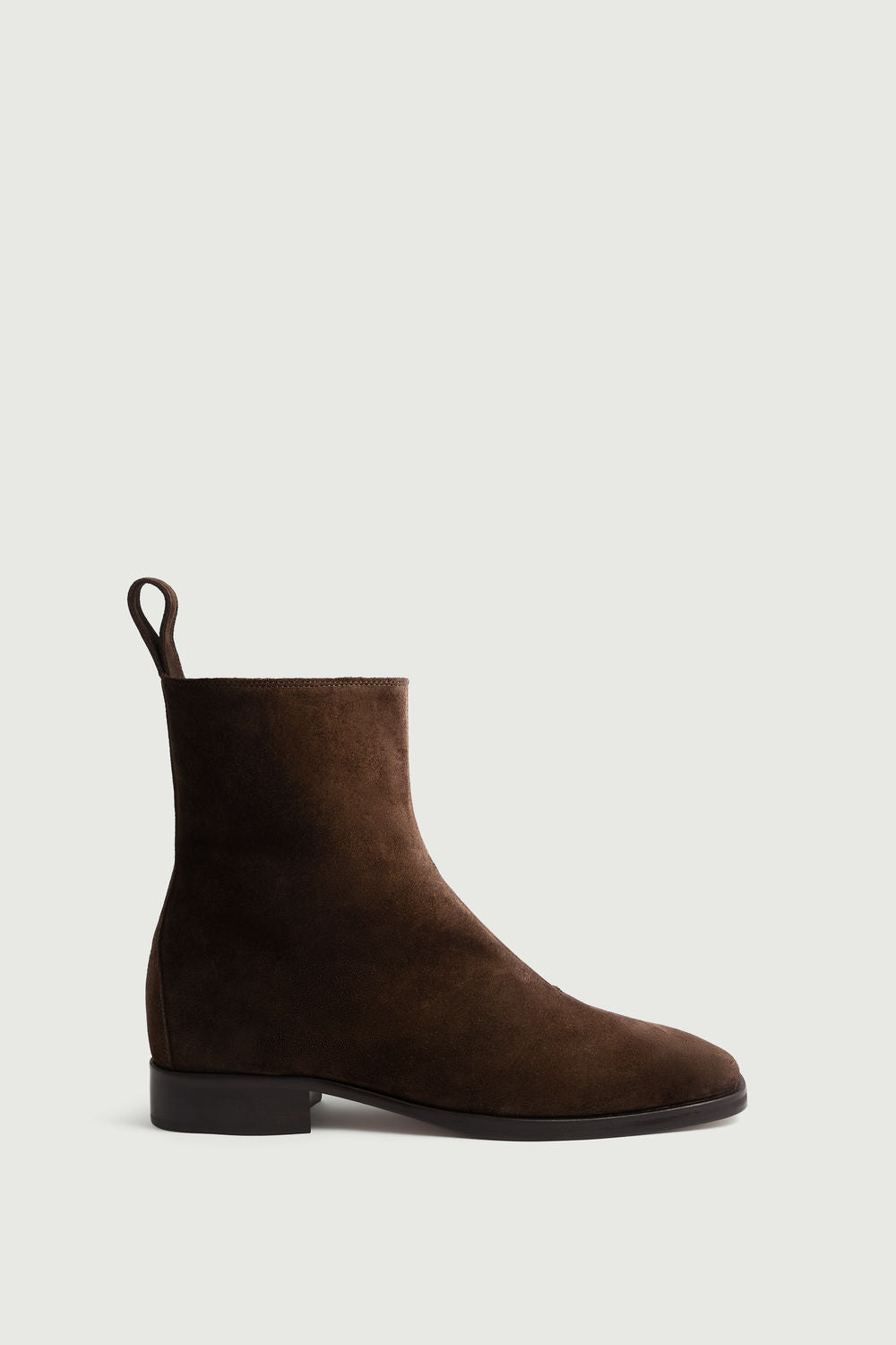 Bottines en croûte de cuir