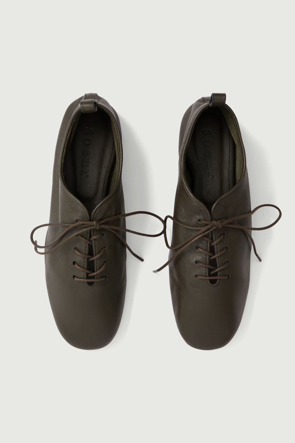 Derbies souples en cuir