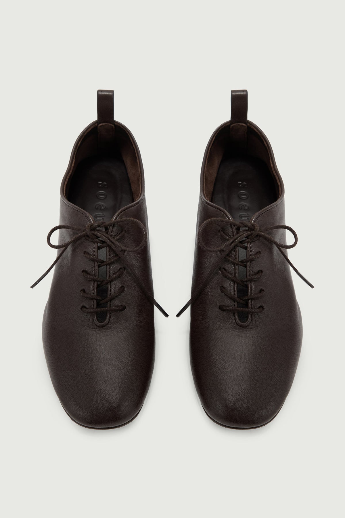 Derbies en cuir d'agneau souple