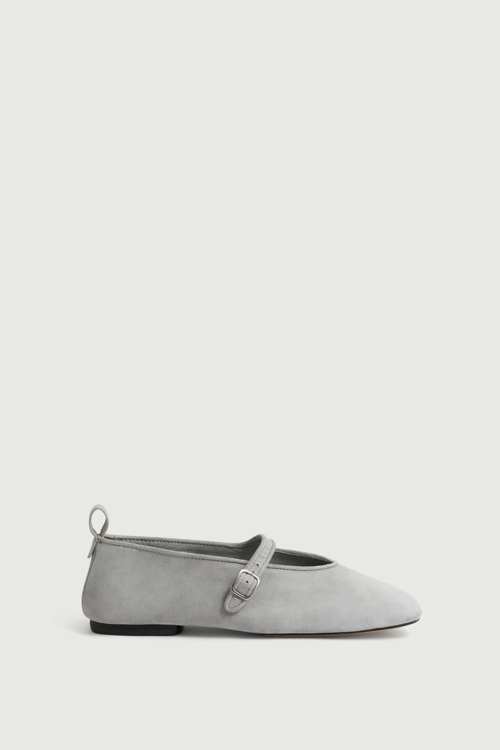Ballerines en cuir velours