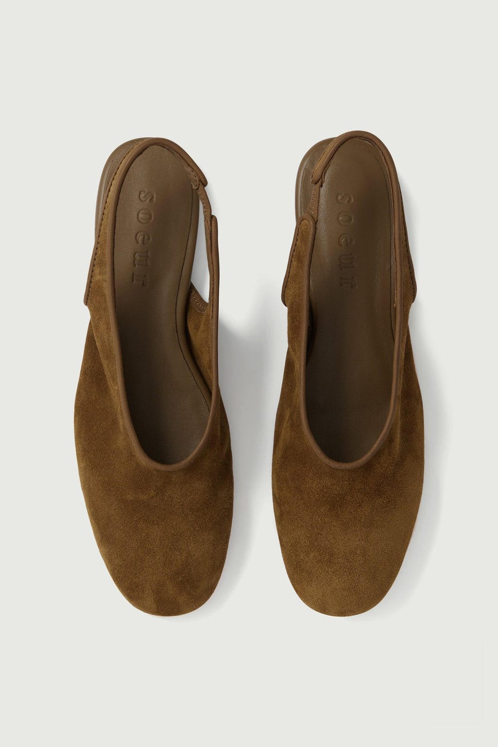 Slingbacks en cuir d'agneau souple