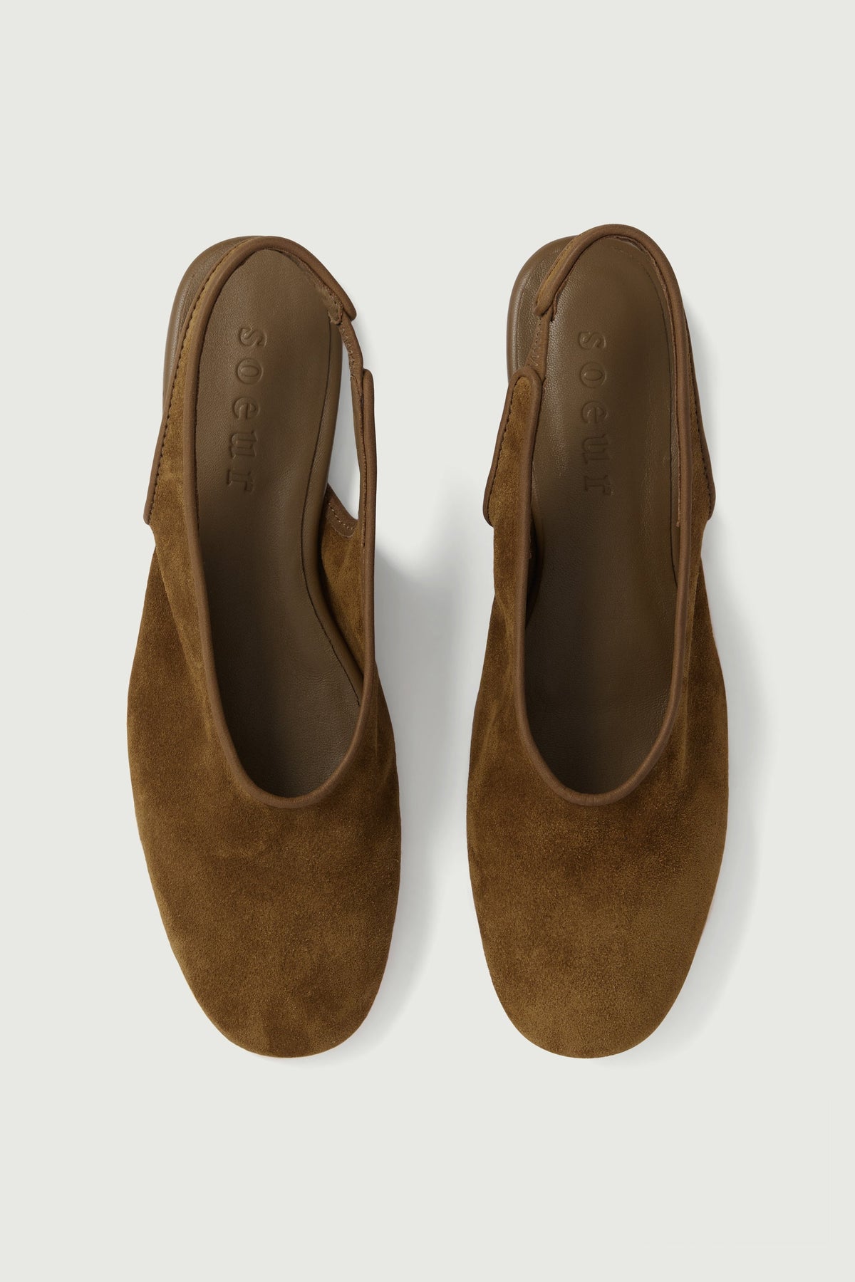 Slingbacks en cuir d'agneau souple