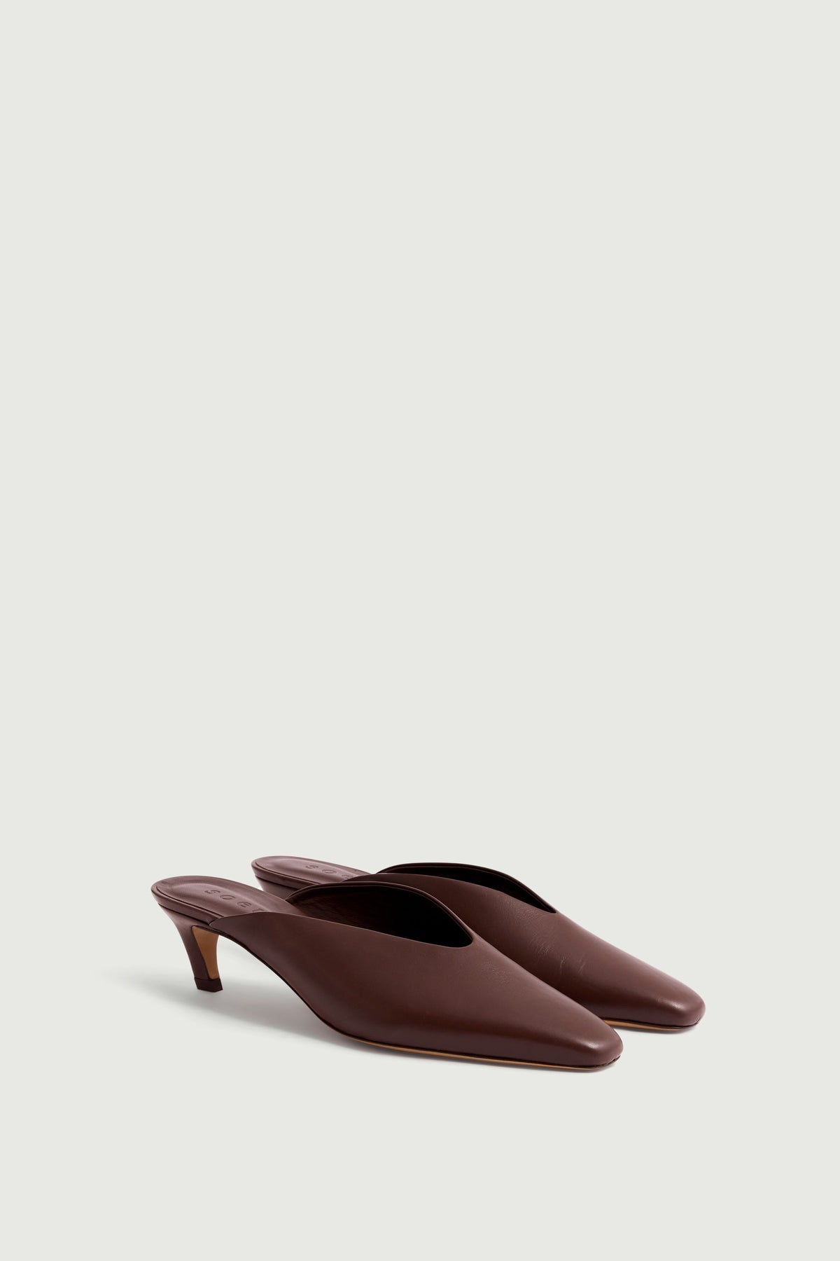 Mules en cuir