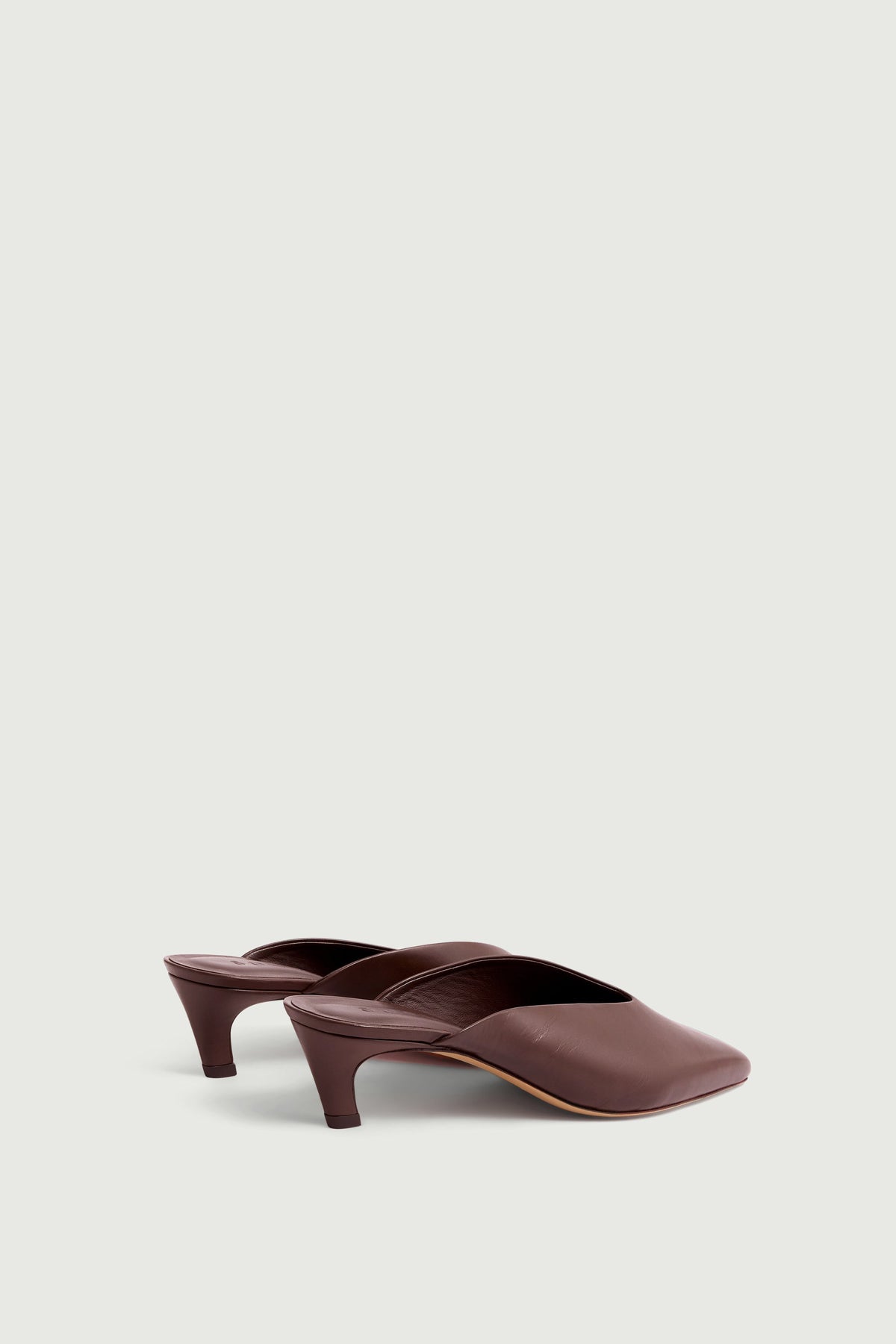 Mules en cuir