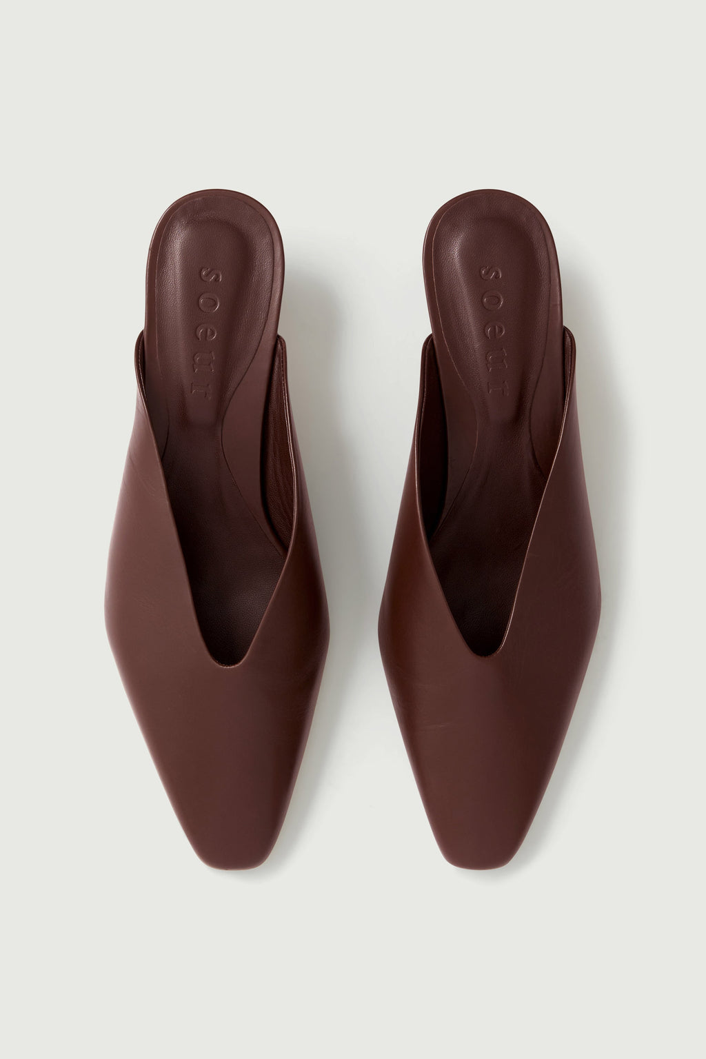 Mules en cuir