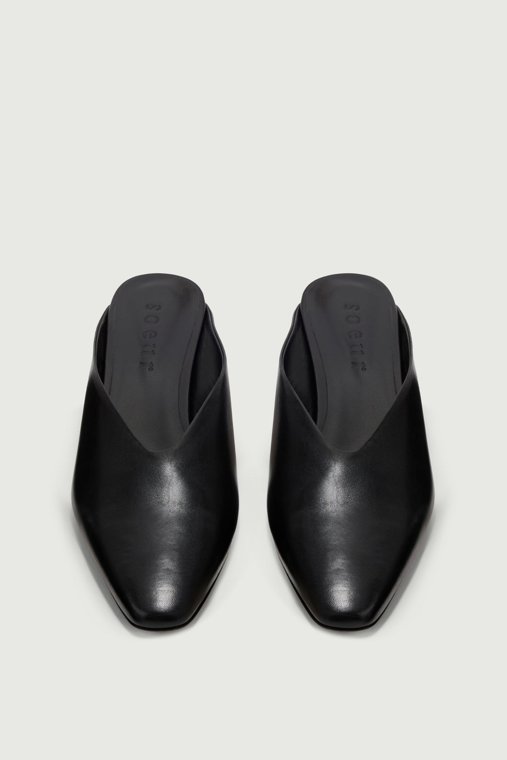 Mules en cuir