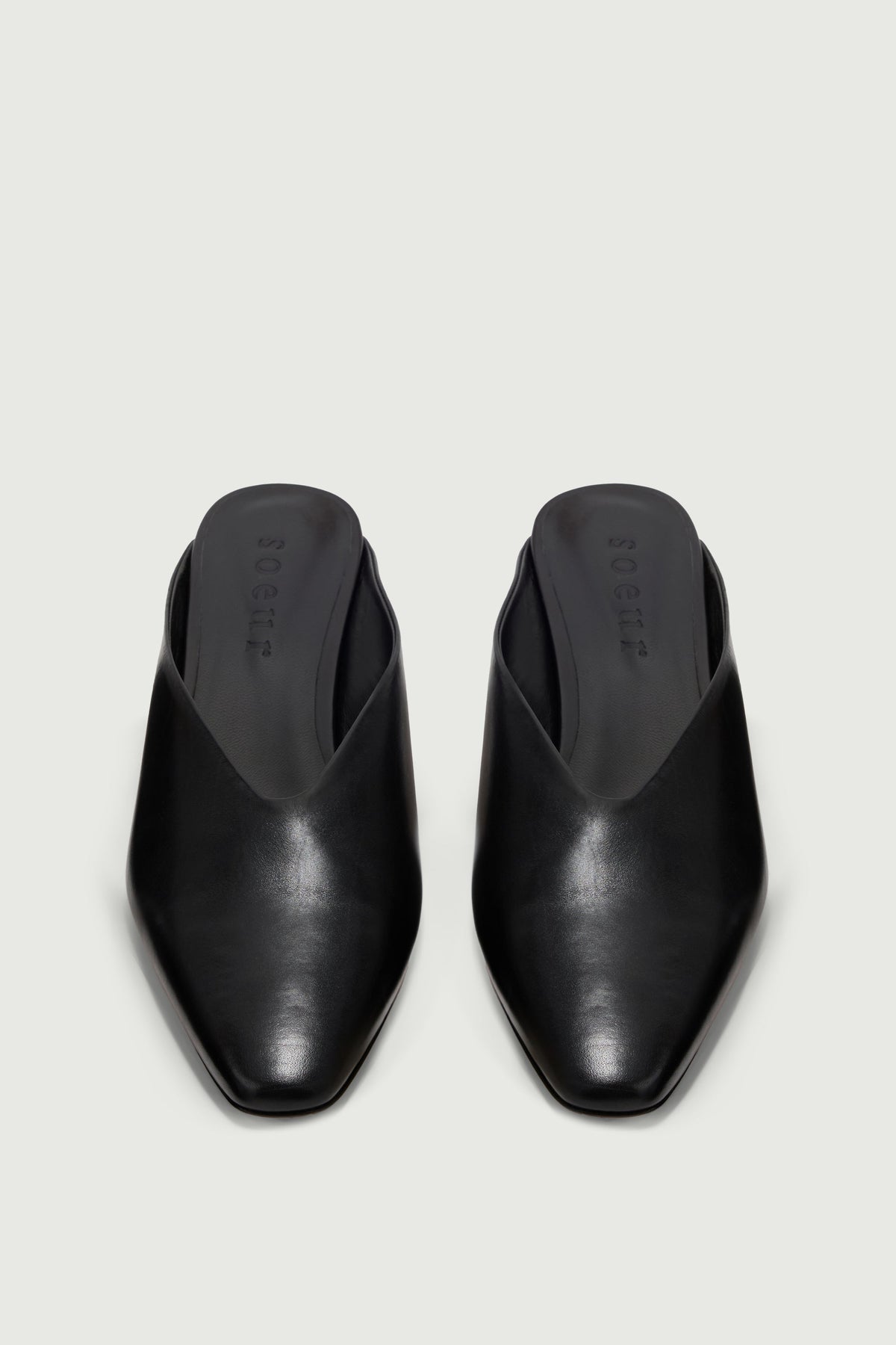 Mules en cuir