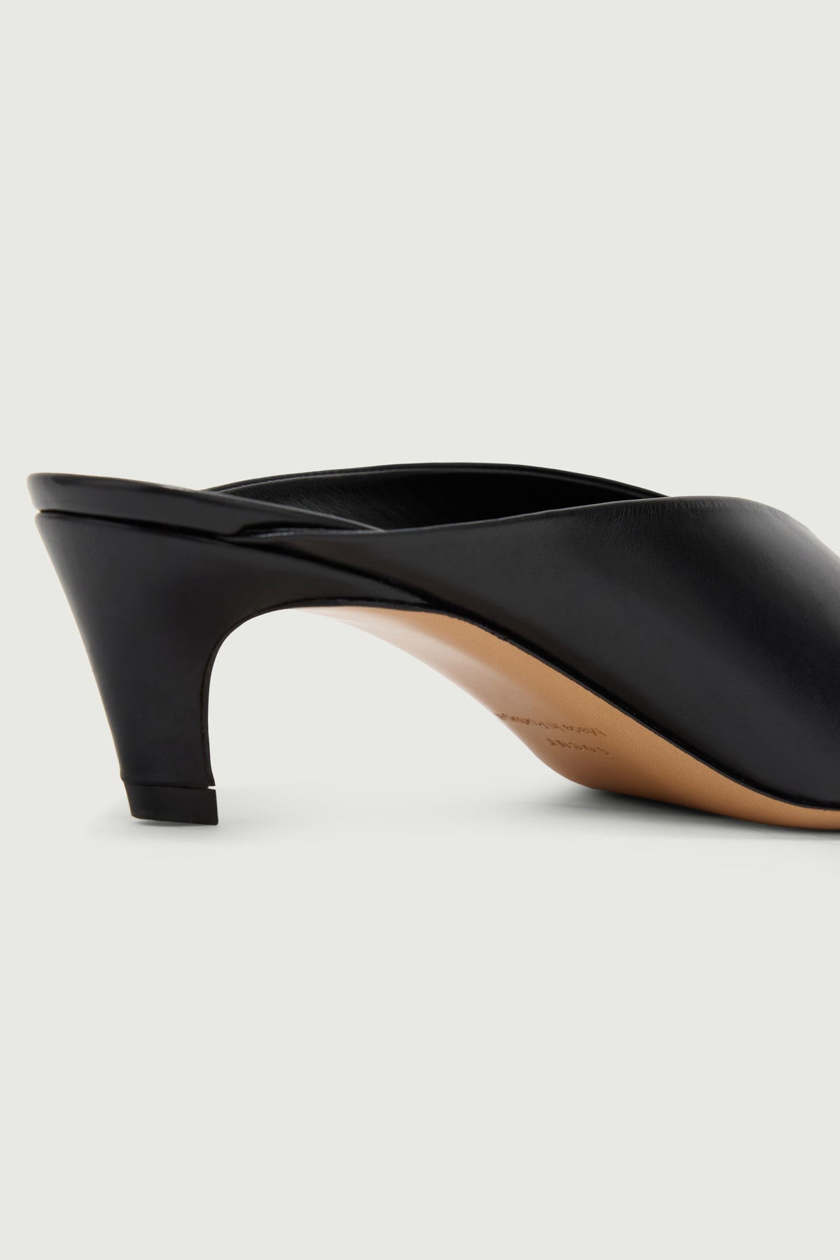 Mules en cuir