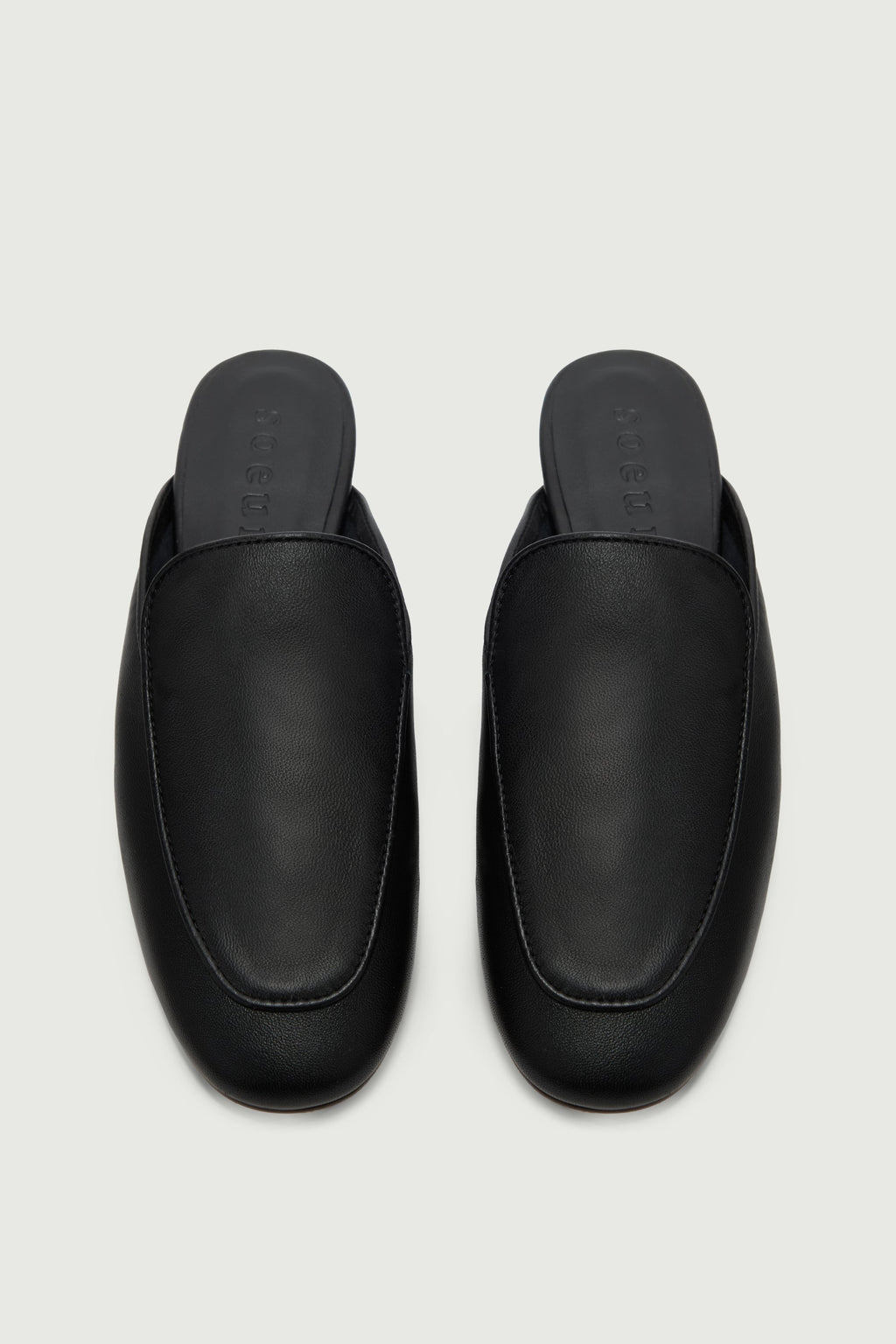 Mules souples en cuir