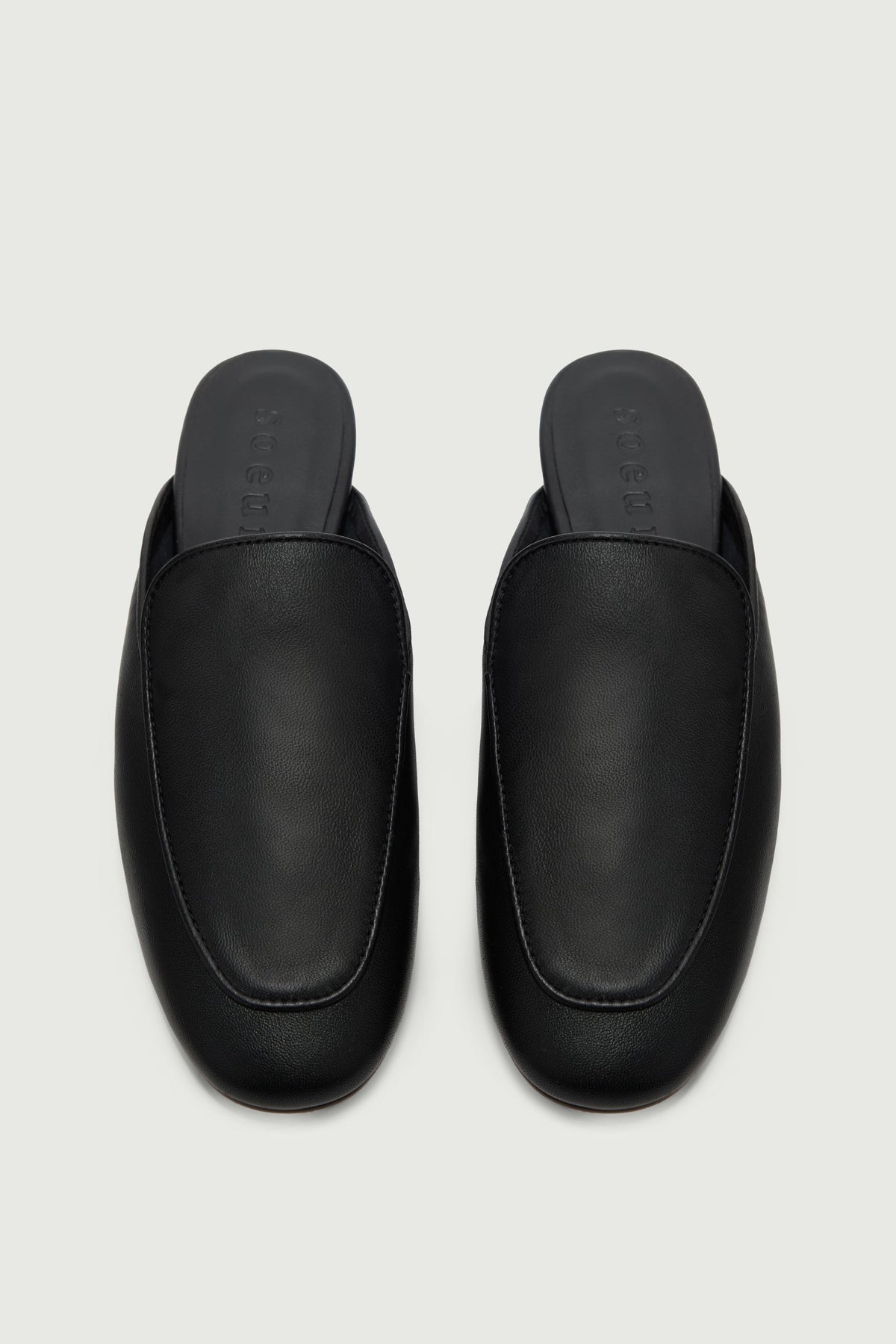 Mules souples en cuir
