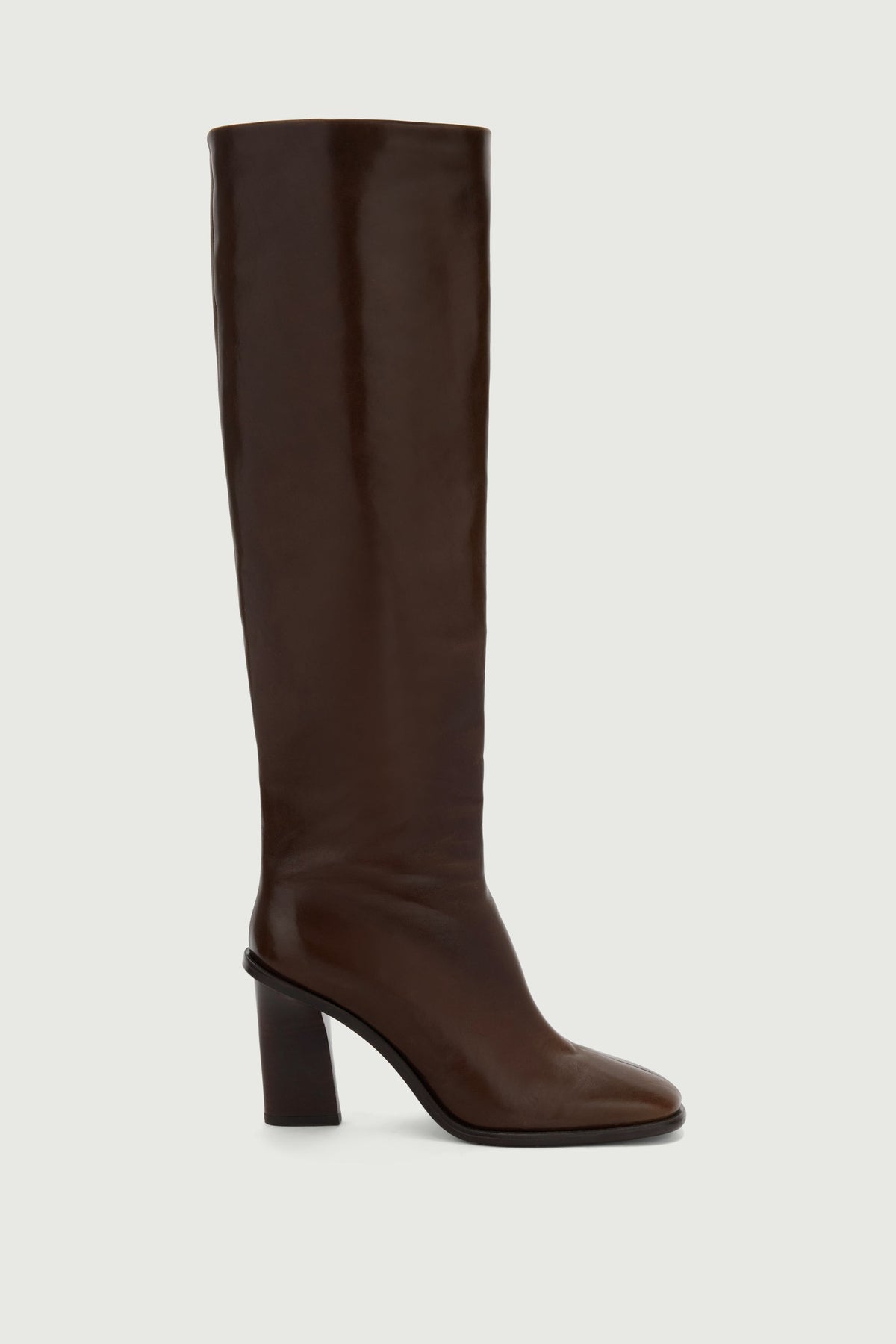 Bottes à couture centrale en cuir