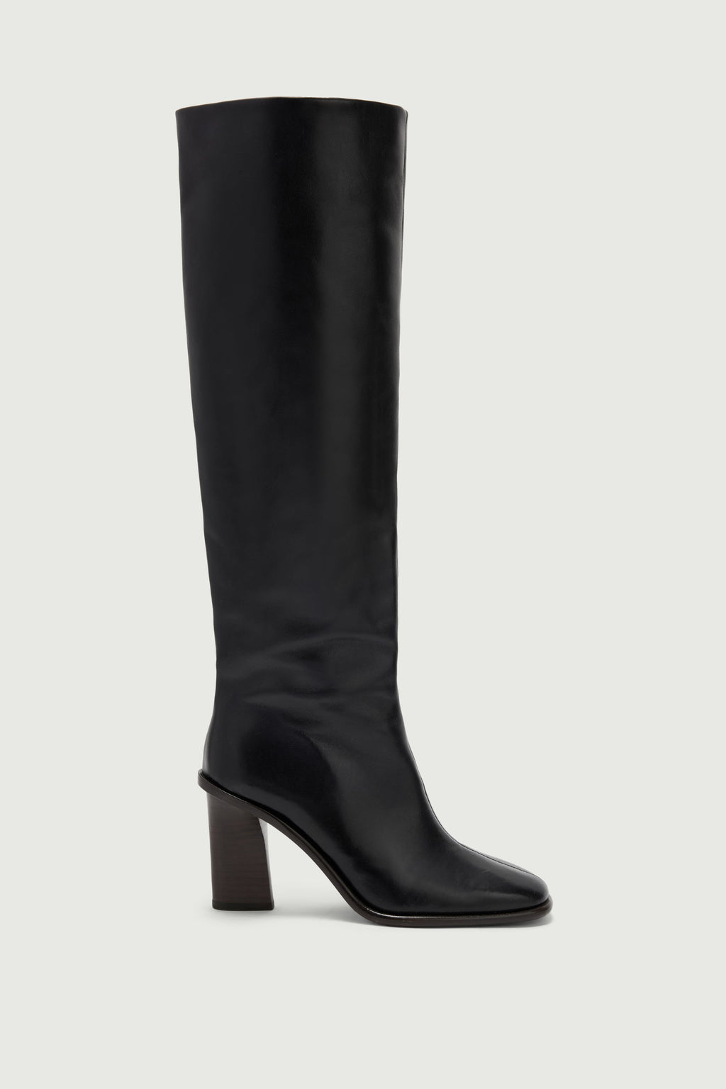 Bottes à couture centrale en cuir