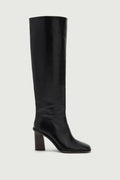 Bottes à couture centrale en cuir