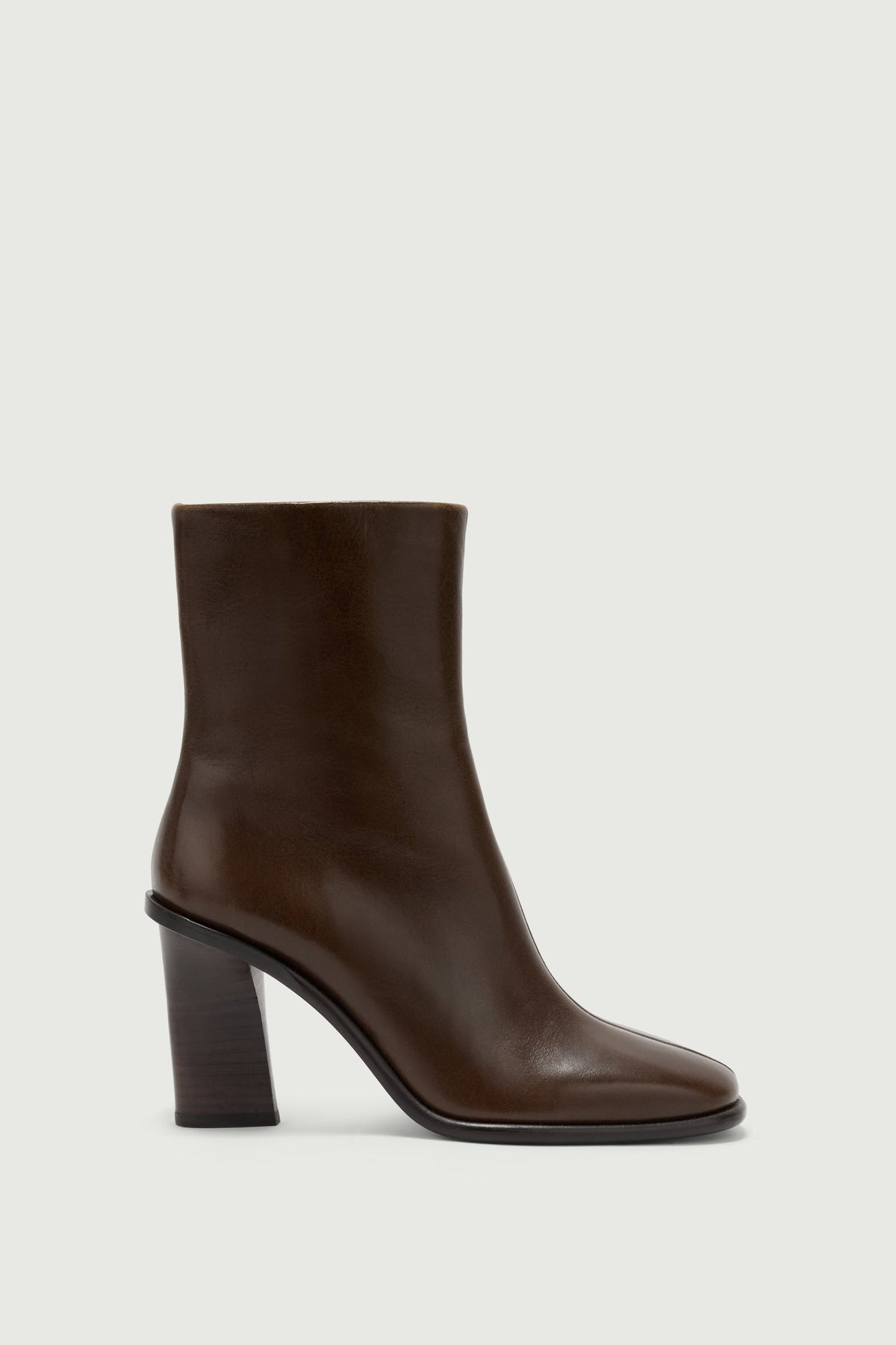 Bottines à couture centrale en cuir