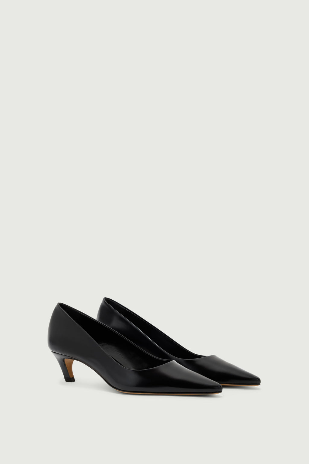 Escarpins kitten en cuir glacé