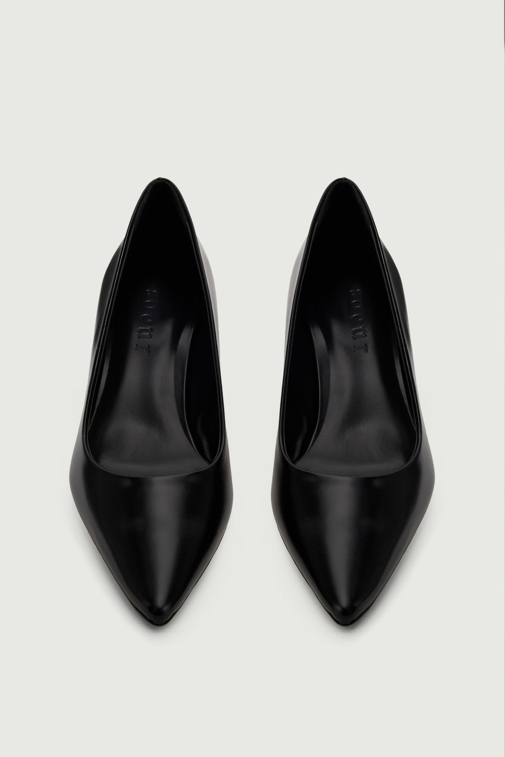 Escarpins kitten en cuir glacé