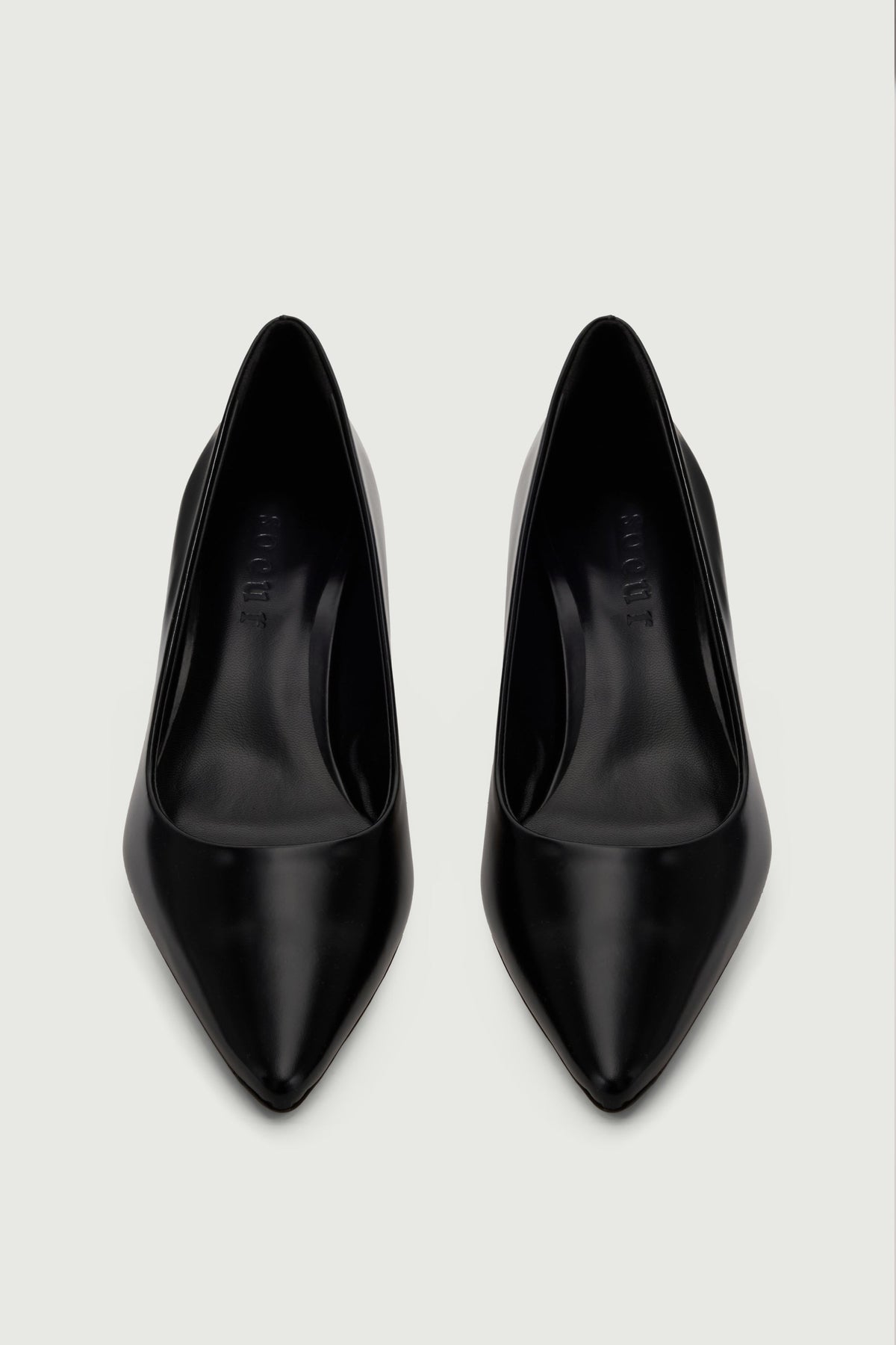 Escarpins kitten en cuir glacé