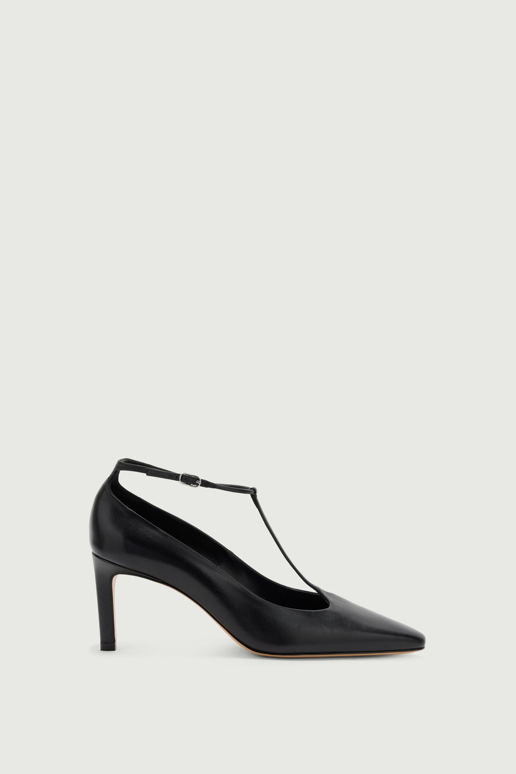 Salomés à talons en cuir
