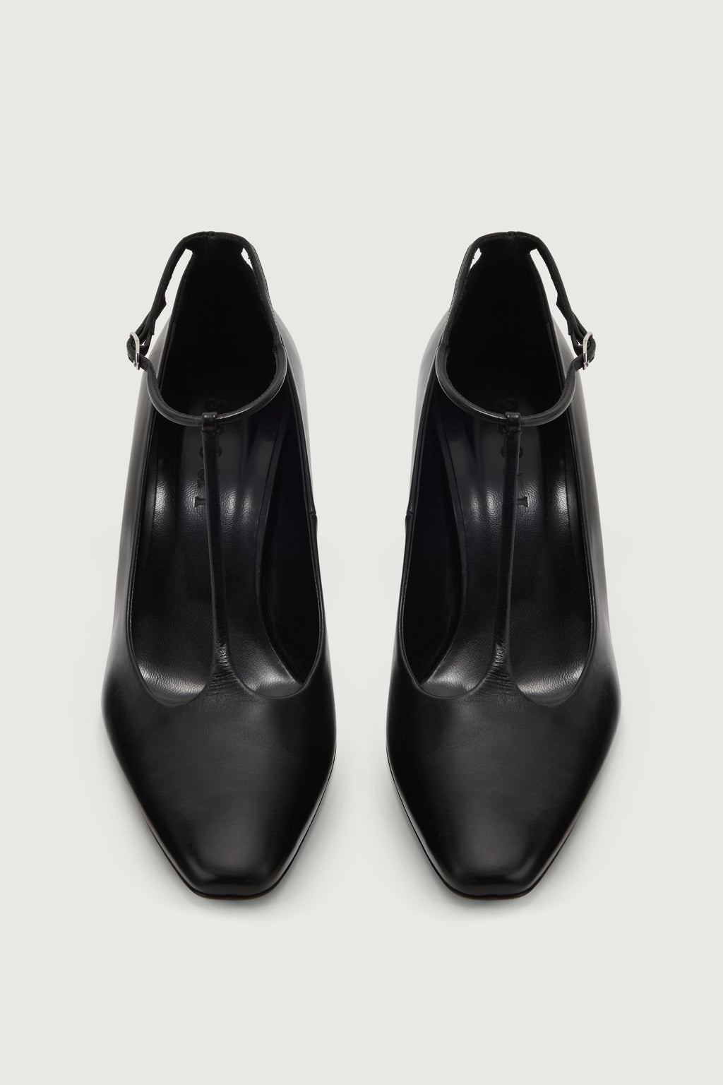 Salomés à talons en cuir