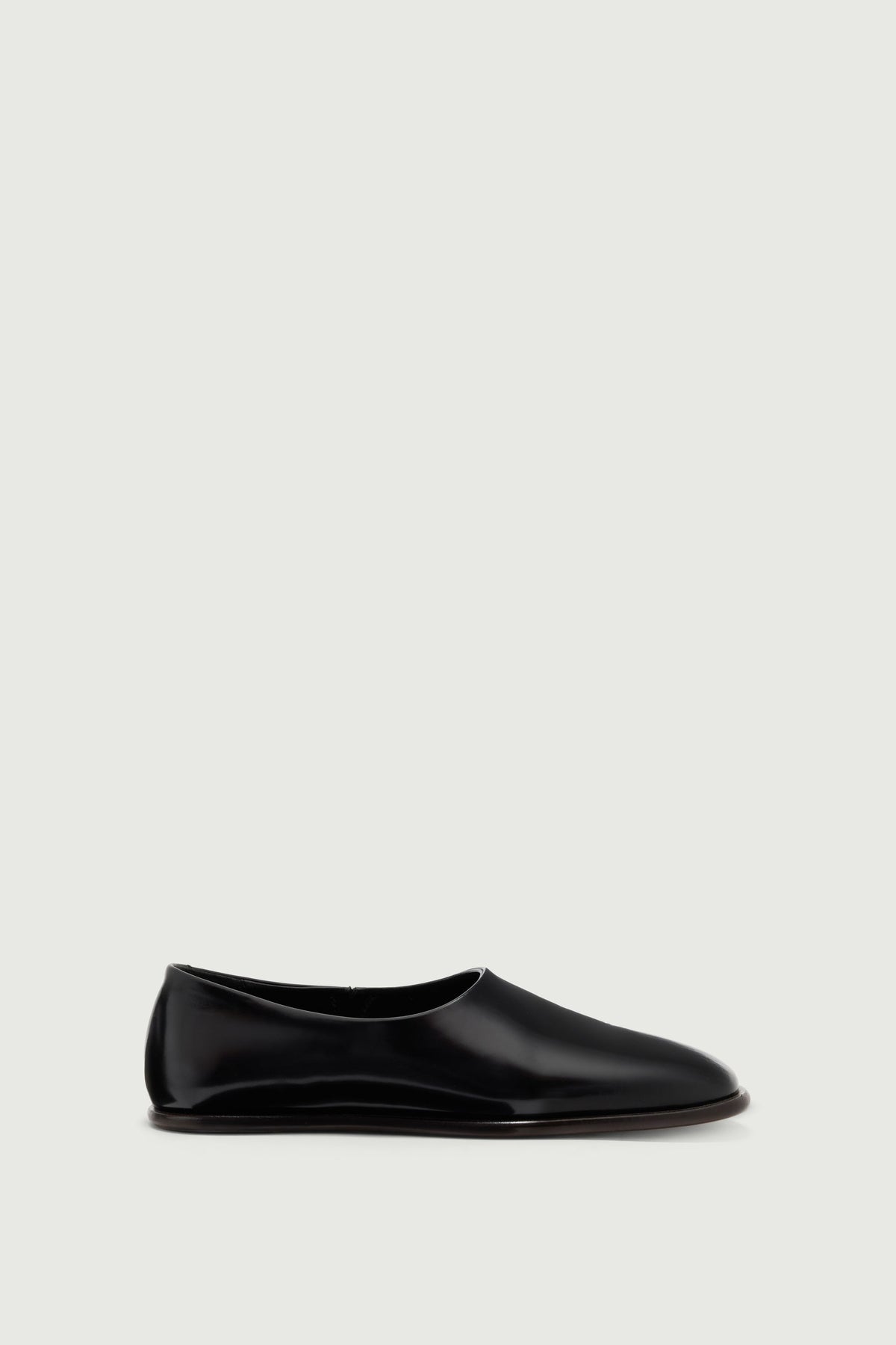 Chaussures slip-on en cuir glacé