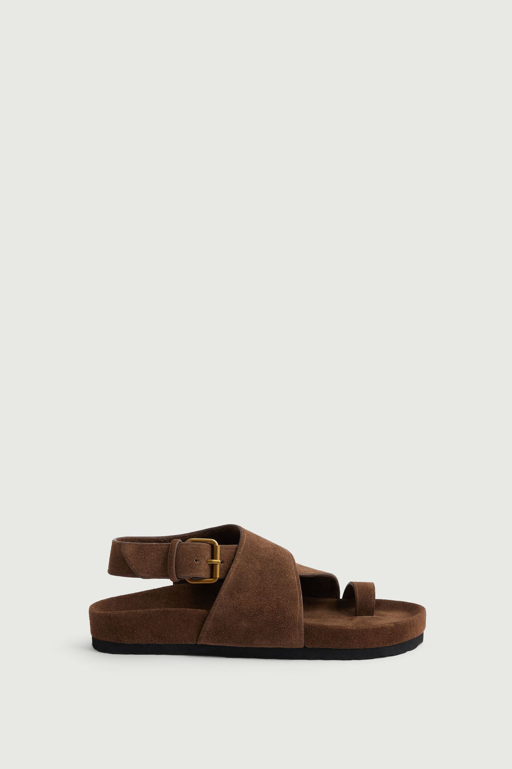 Sandales en croûte de cuir