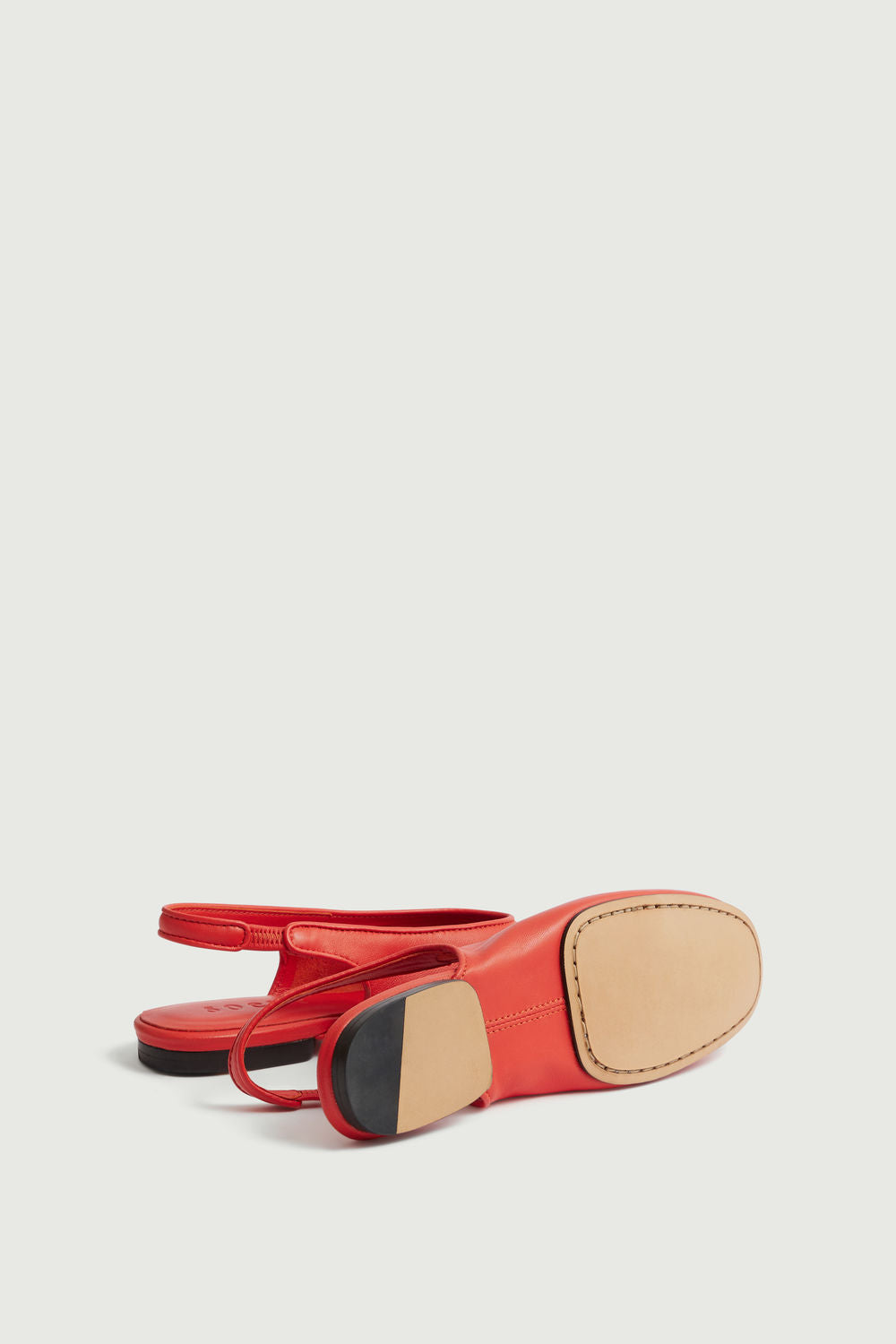 Slingbacks en cuir d'agneau souple