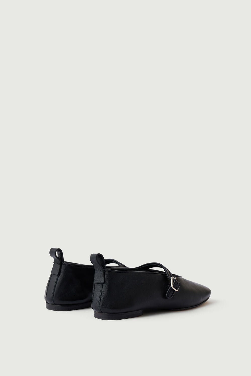 Ballerines en cuir velours