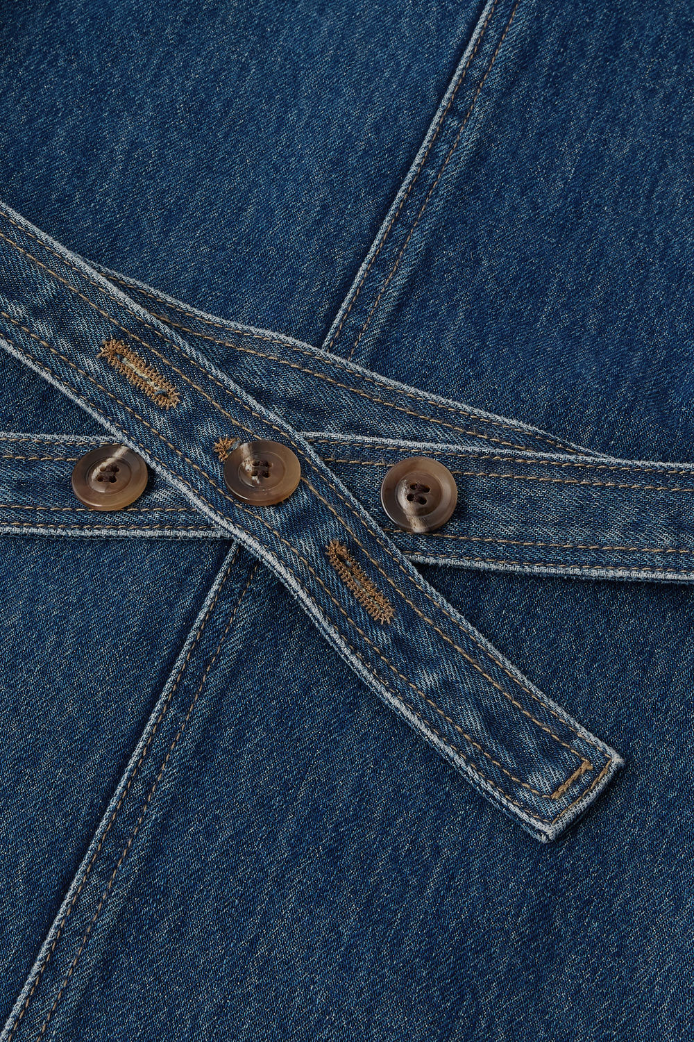 Top sans manches en denim