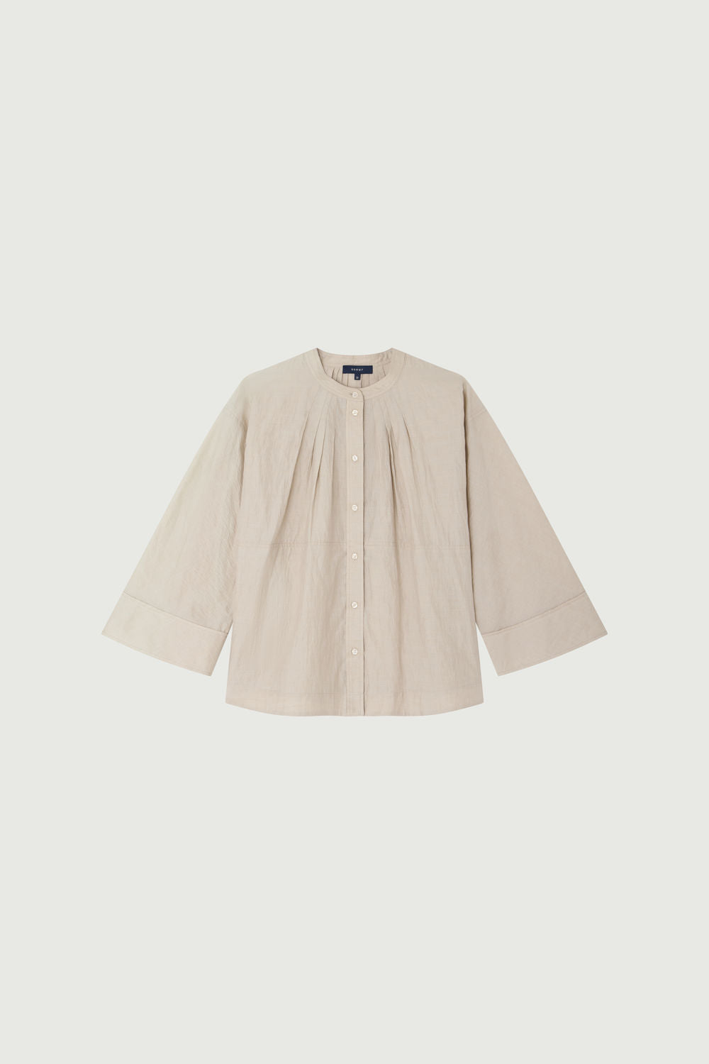 Blouse en lin et coton
