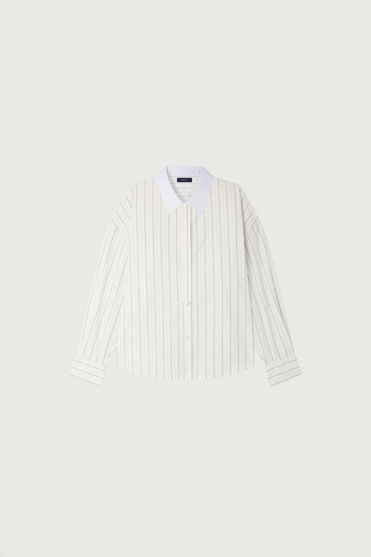 Chemise en popeline lavée