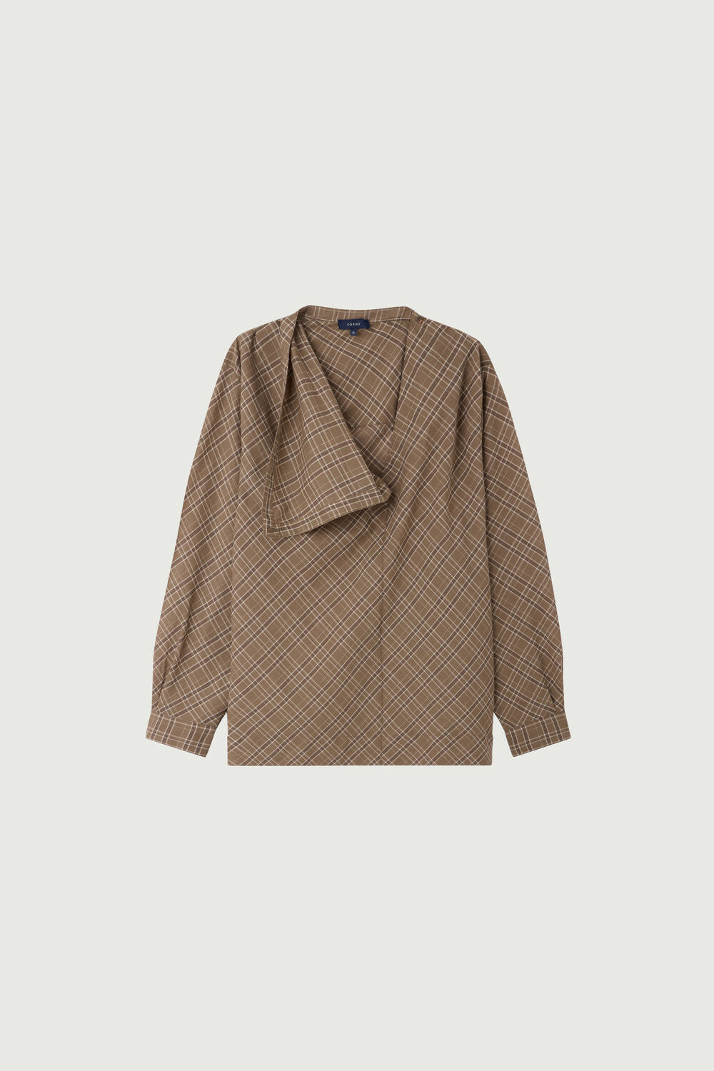 Blouse à carreaux en coton