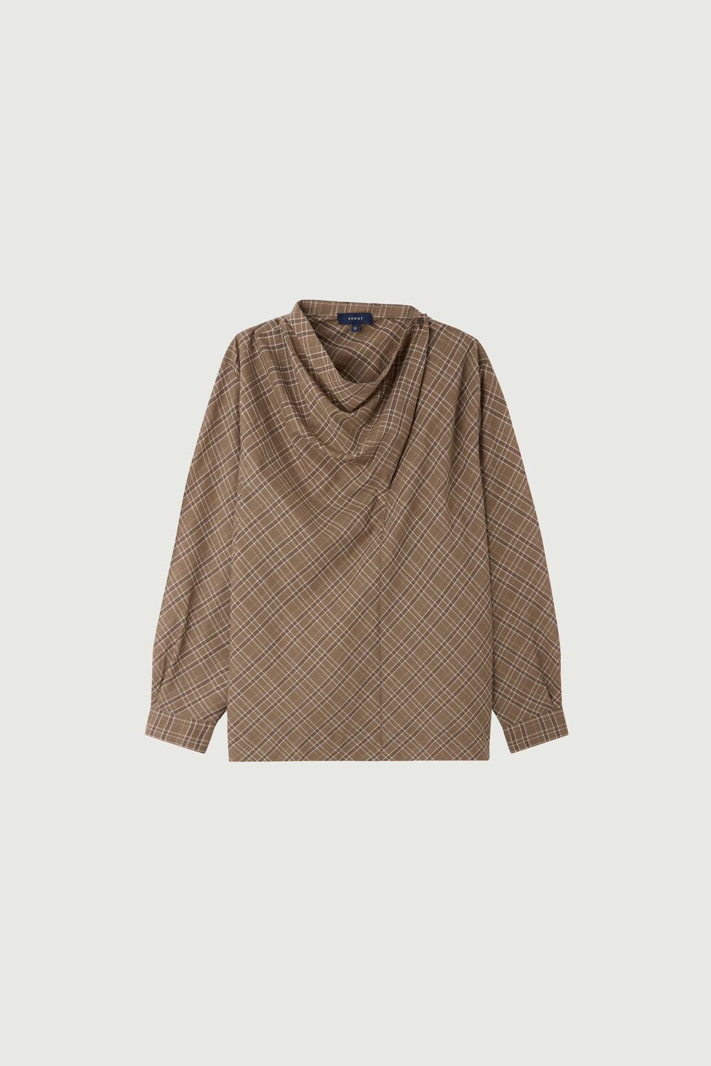 Blouse à carreaux en coton