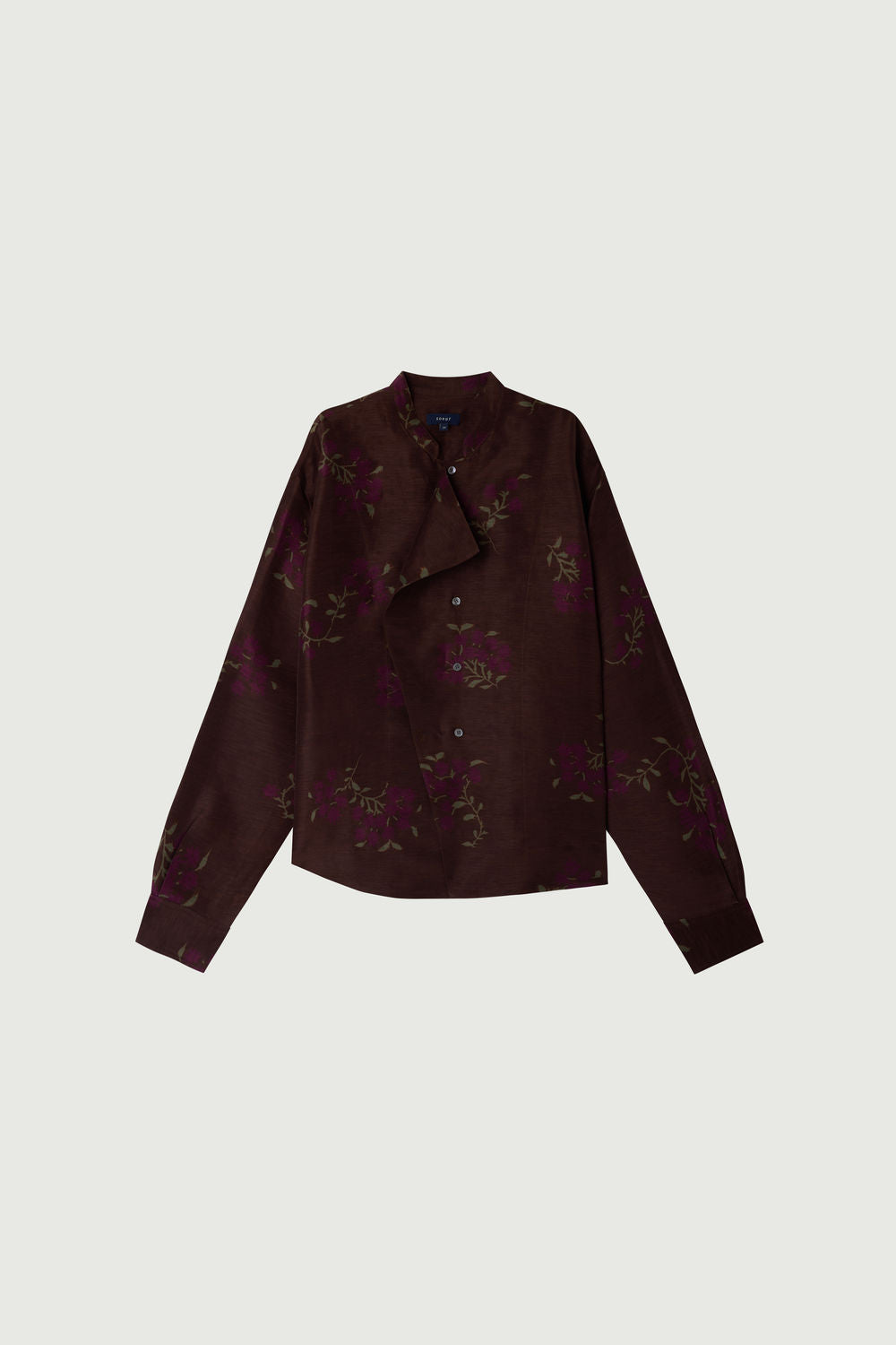 Blouse en lin et soie