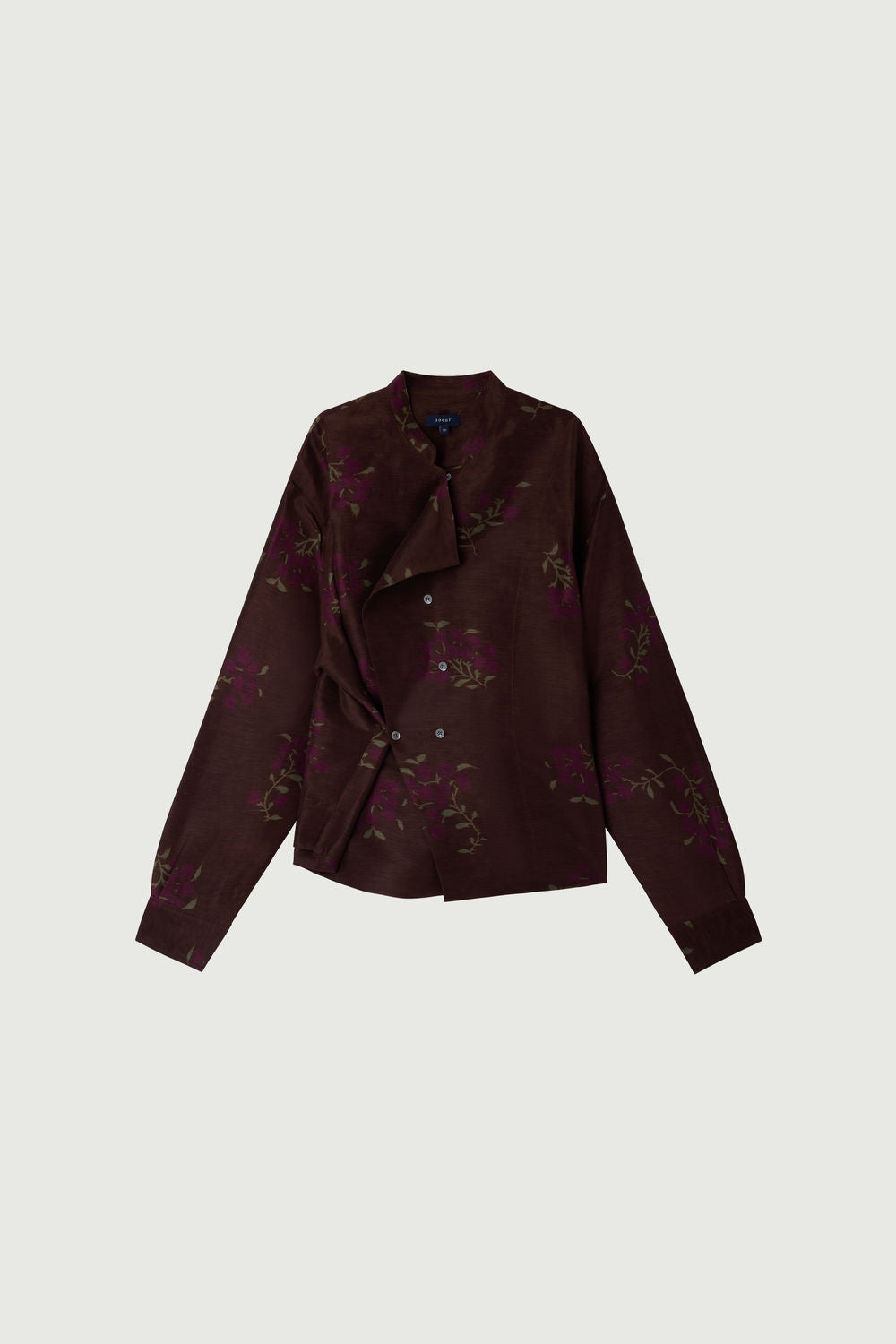 Blouse en lin et soie