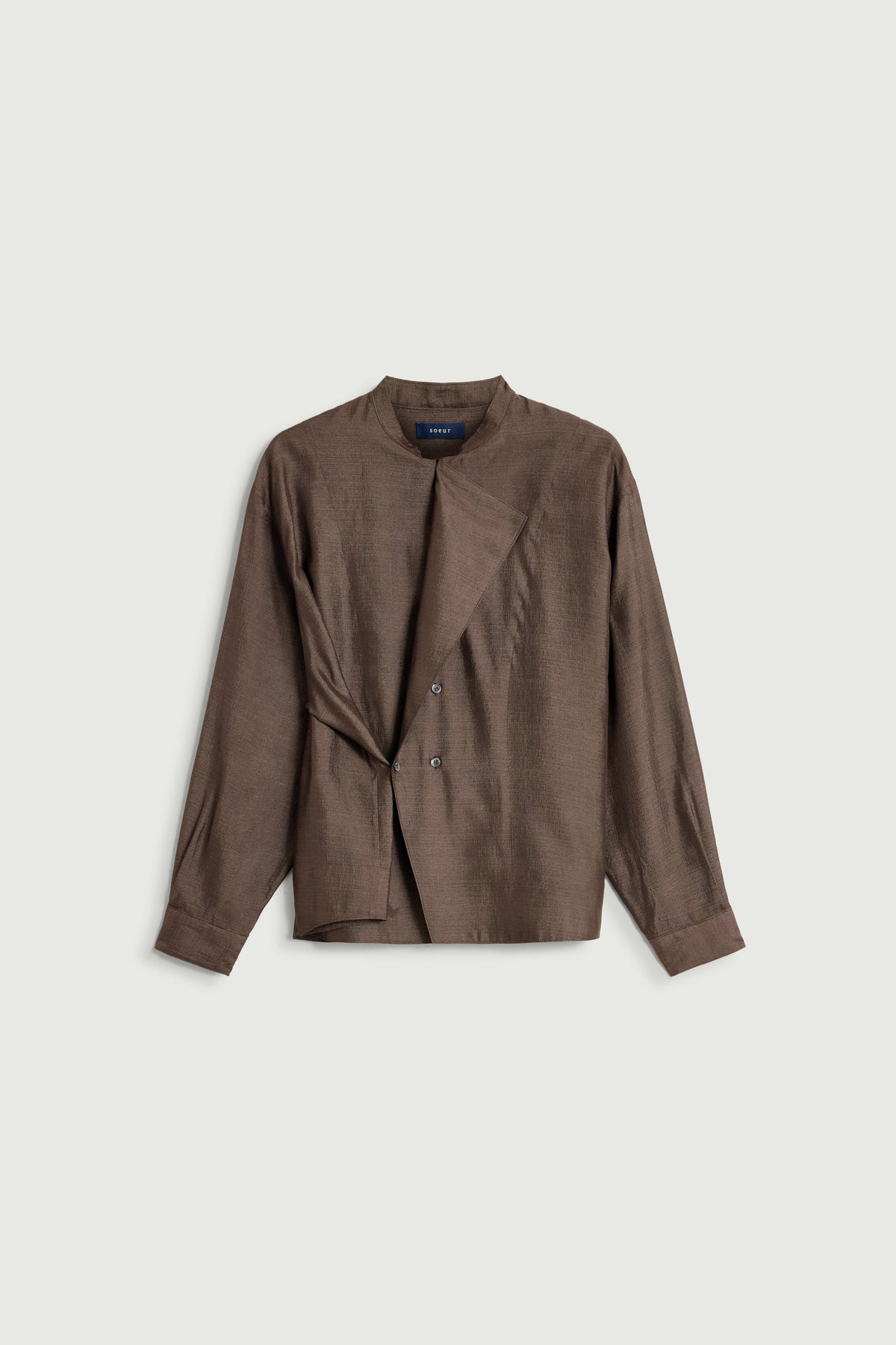 Blouse en lin et soie